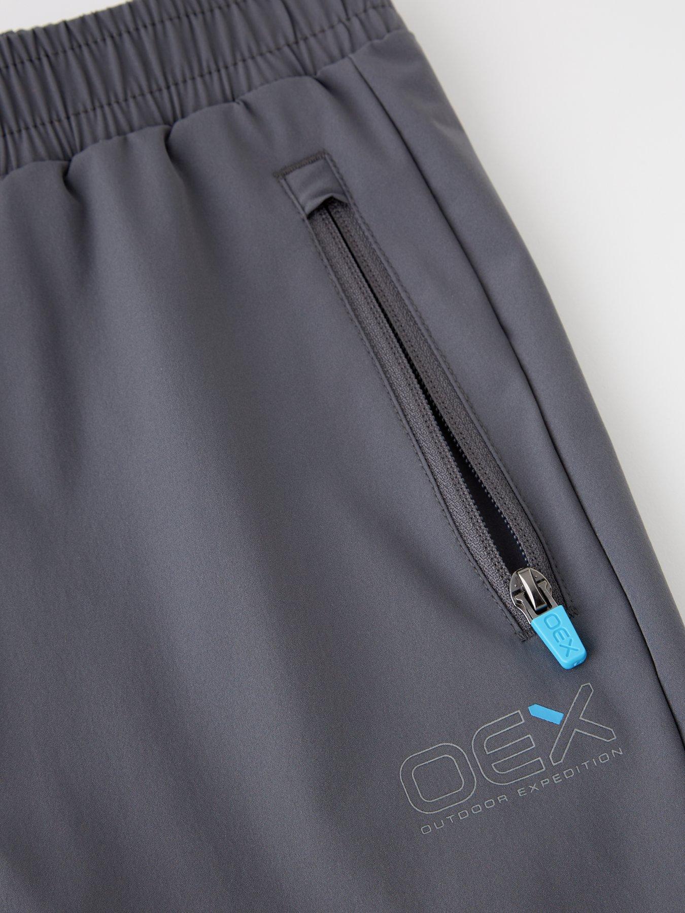  image of oex-junior-fell-tracksuit-set-grey