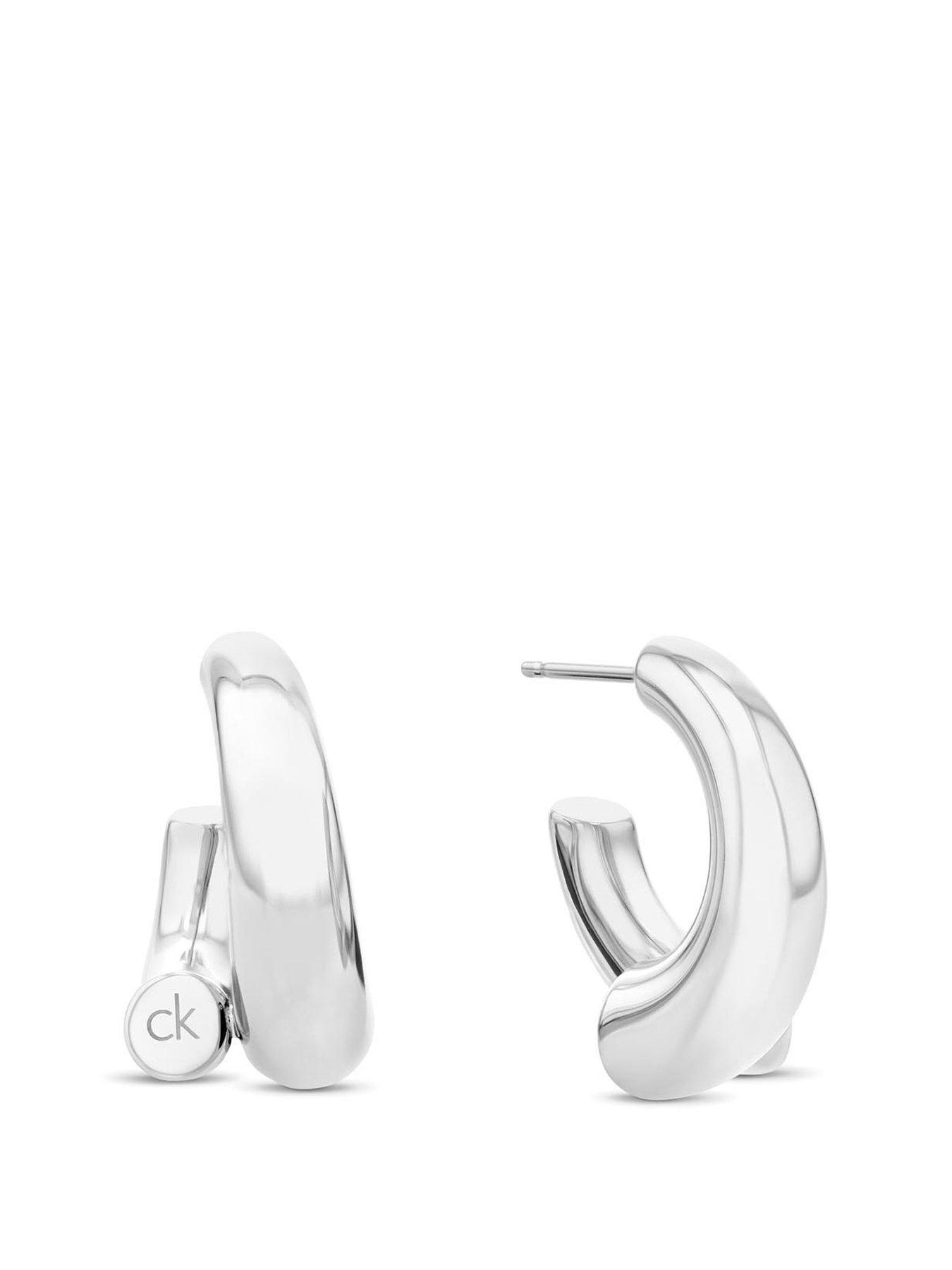 Calvin Klein CK Spiral Ladies Earrings SILVER