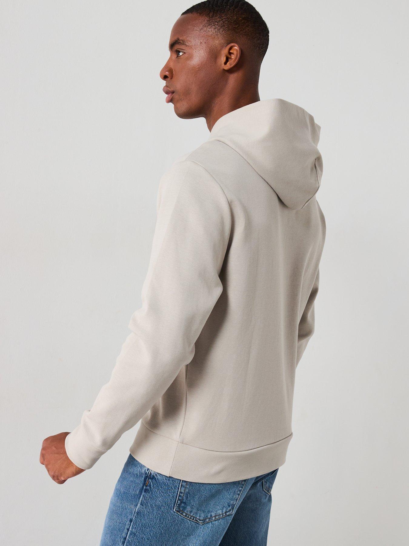  image of mango-bone-essentials-heavyweight-hoodie-beige