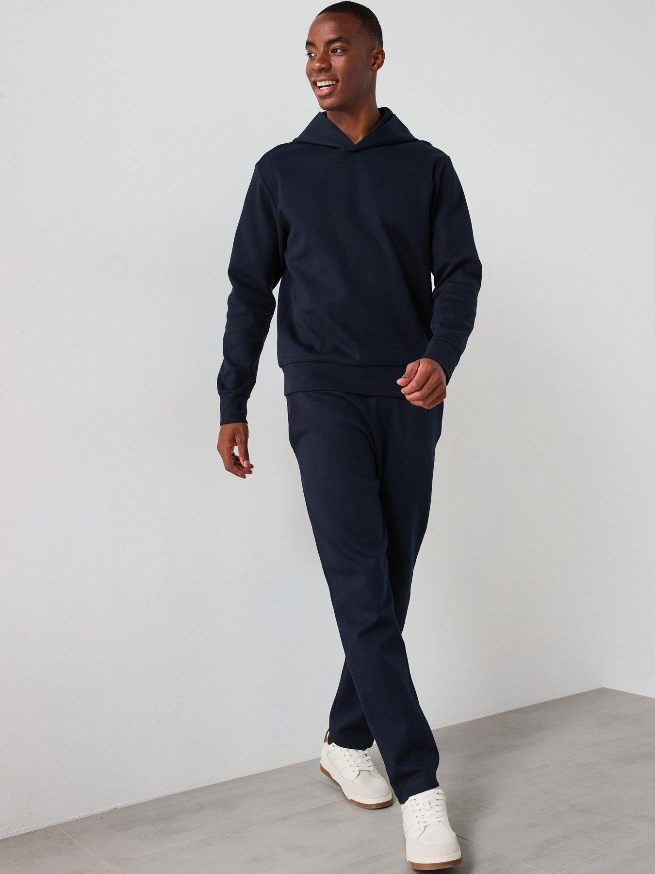 Mango Bone Essentials Heavyweight Hoodie - Navy | Littlewoods