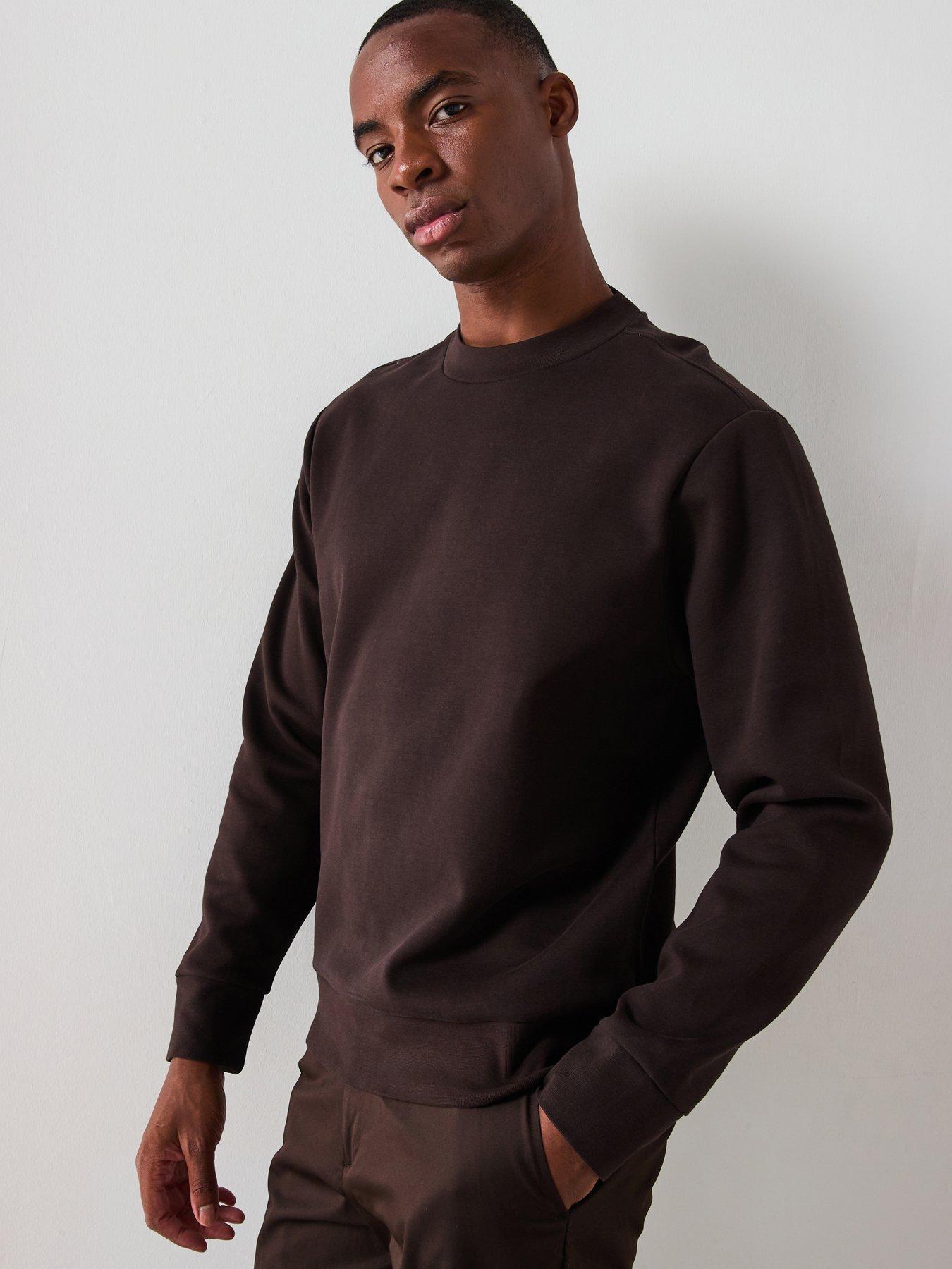 undefined Nole Essentials Heavyweight Crew Sweat - Dark Brown