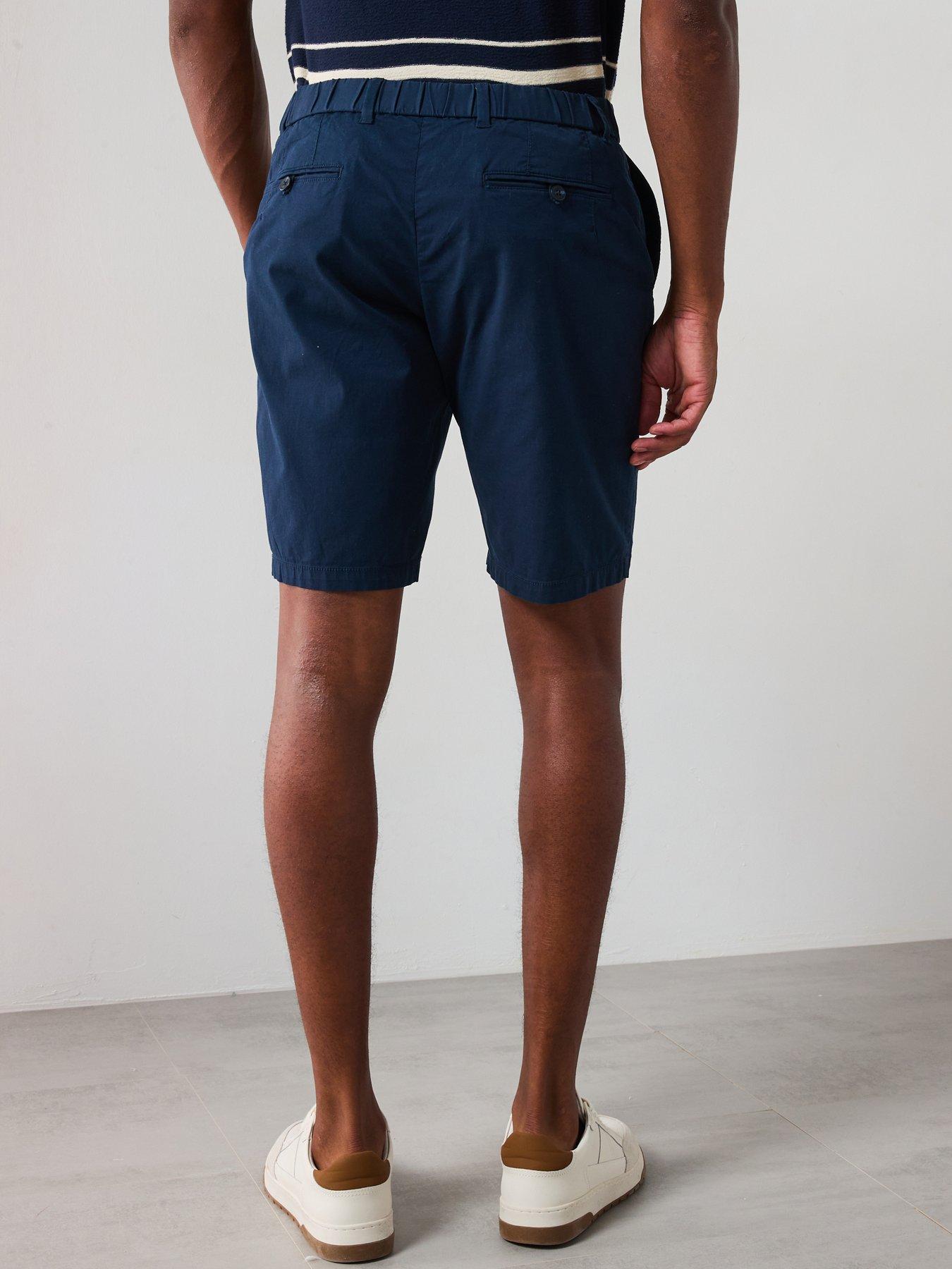 Image 2 of 4 of Mango Gracia Casual Chino Shorts - Navy