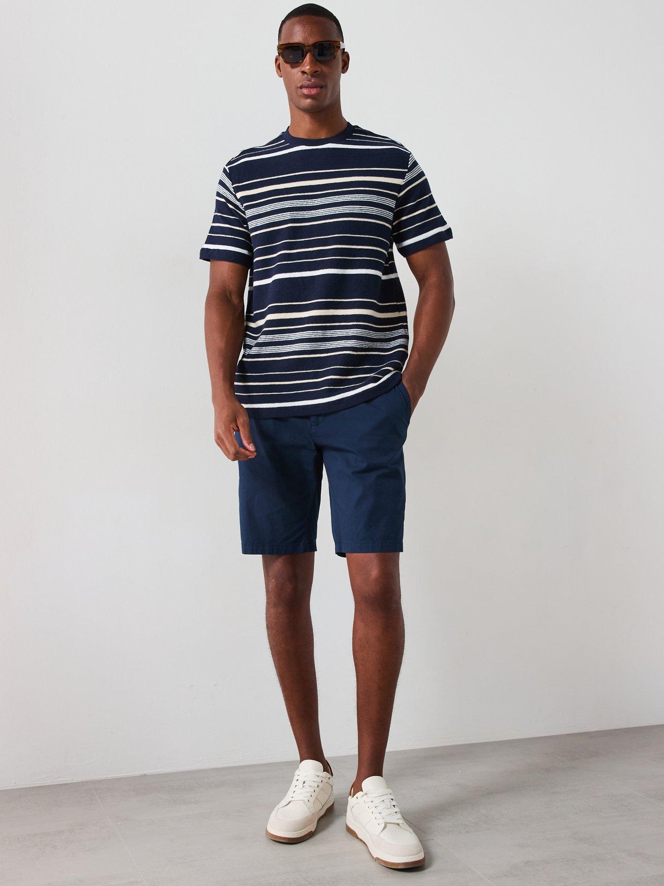 Image 4 of 4 of Mango Gracia Casual Chino Shorts - Navy