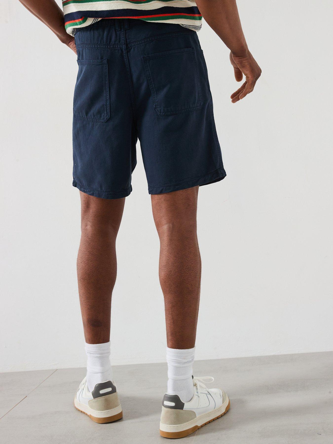 stillFront image of mango-jayb-casual-twill-shorts-navy