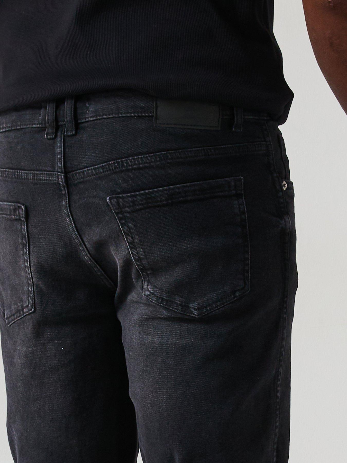  image of mango-rock-bermuda-denim-regular-fit-shorts-dark-grey