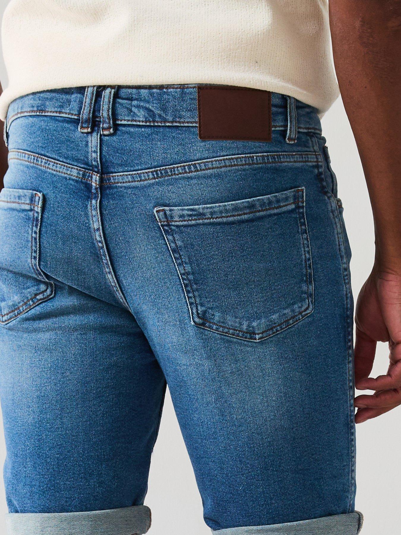  image of mango-rock-bermuda-denim-regular-fit-shorts-blue
