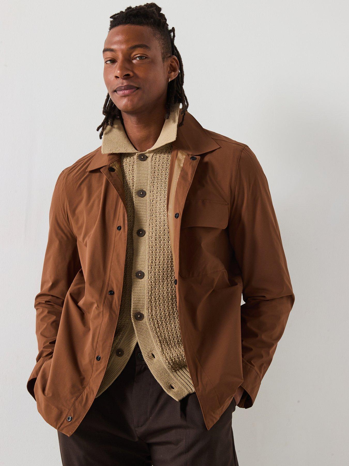  image of mango-due-performance-lightweight-jacket-burnt-orange