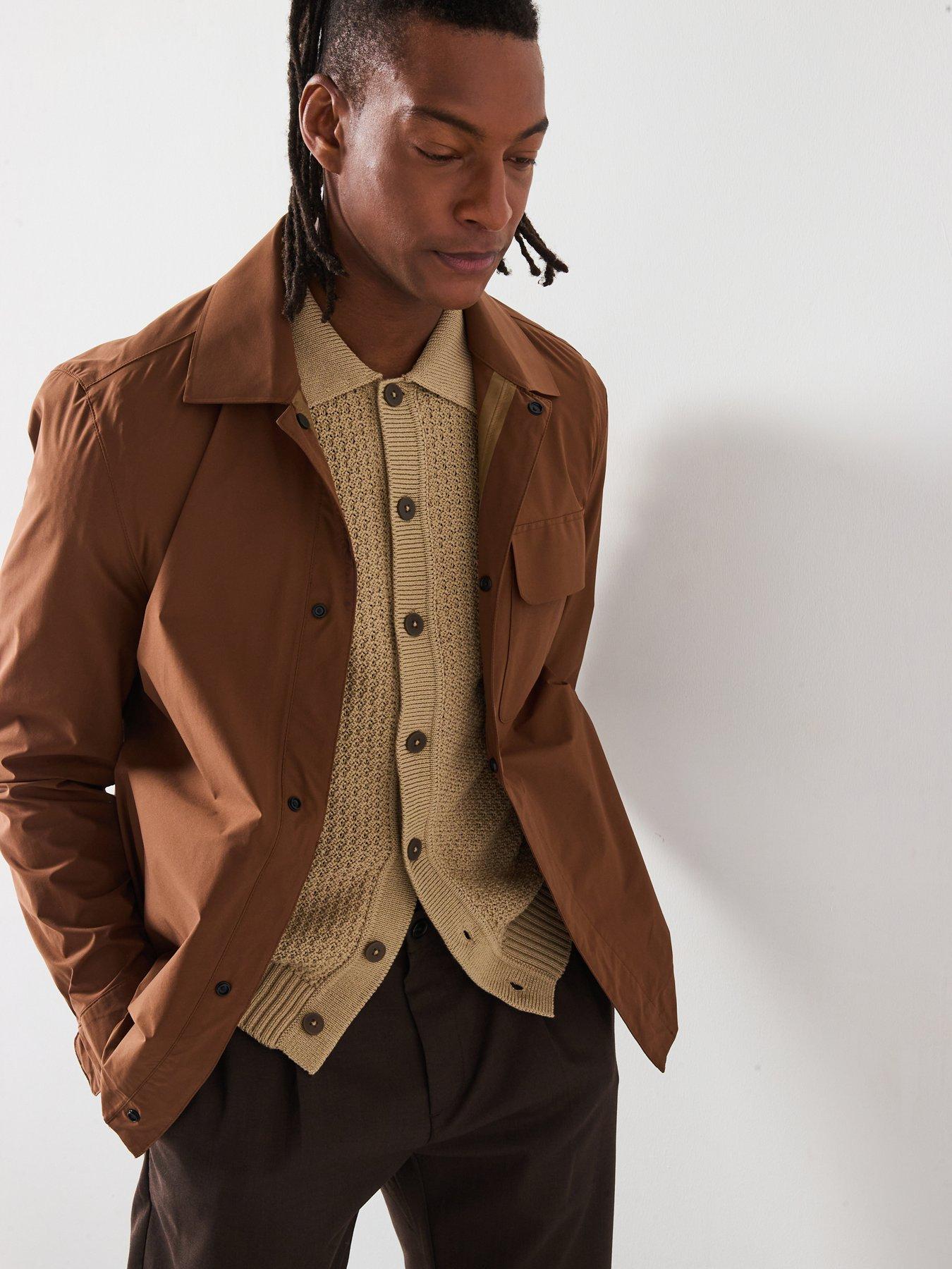 image of mango-due-performance-lightweight-jacket-burnt-orange