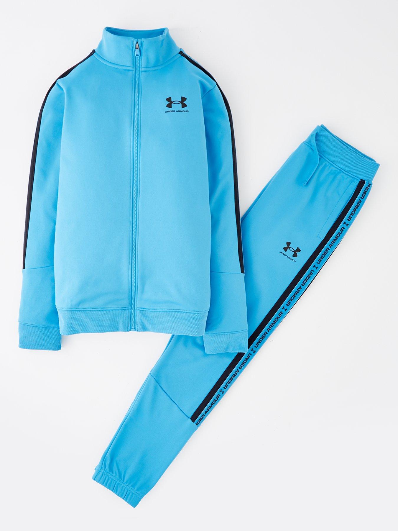 under-armour-junior-boys-icon-knit-tracksuit-blue