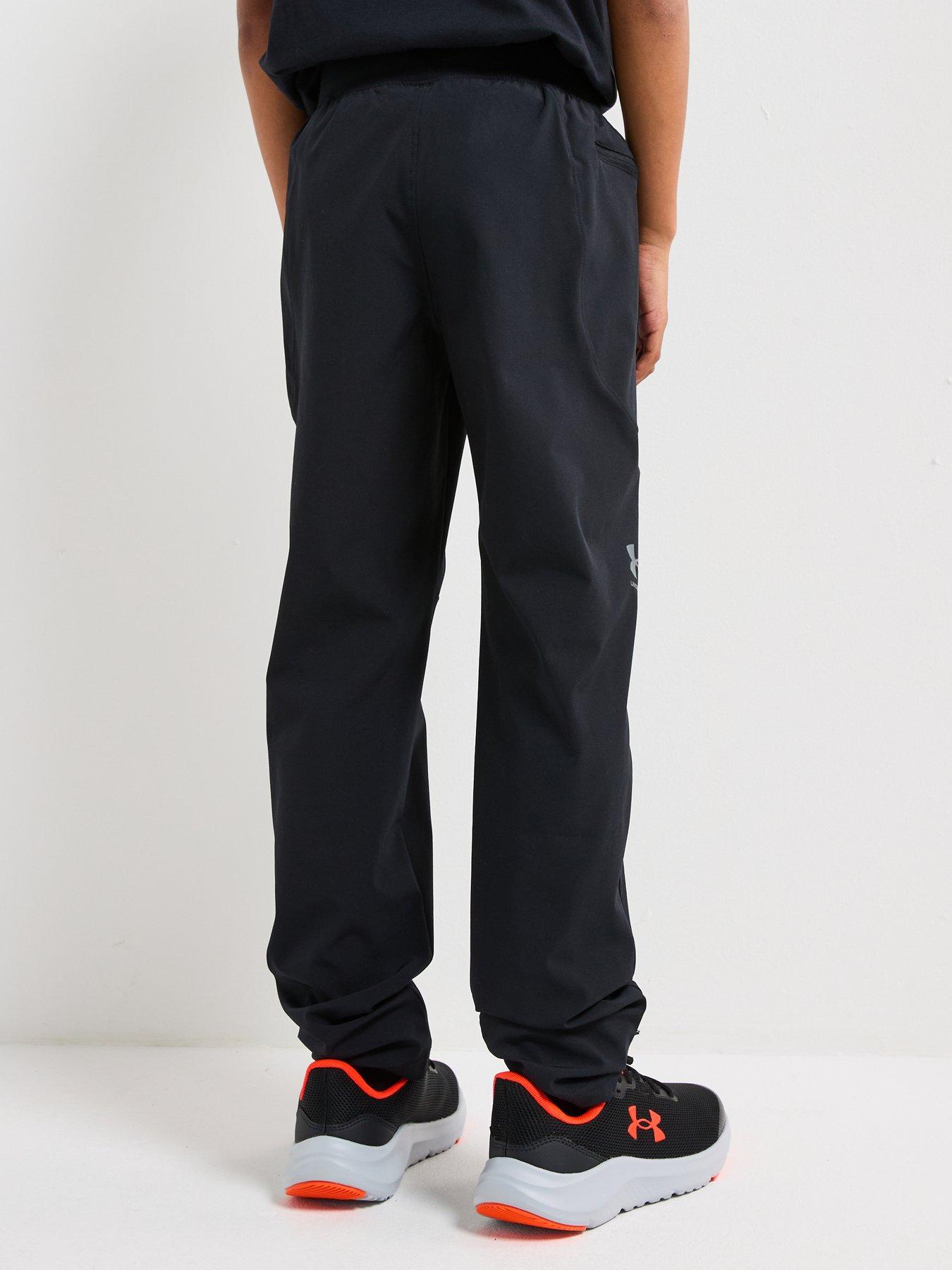  image of under-armour-junior-boys-unstoppable-tapered-pants-black