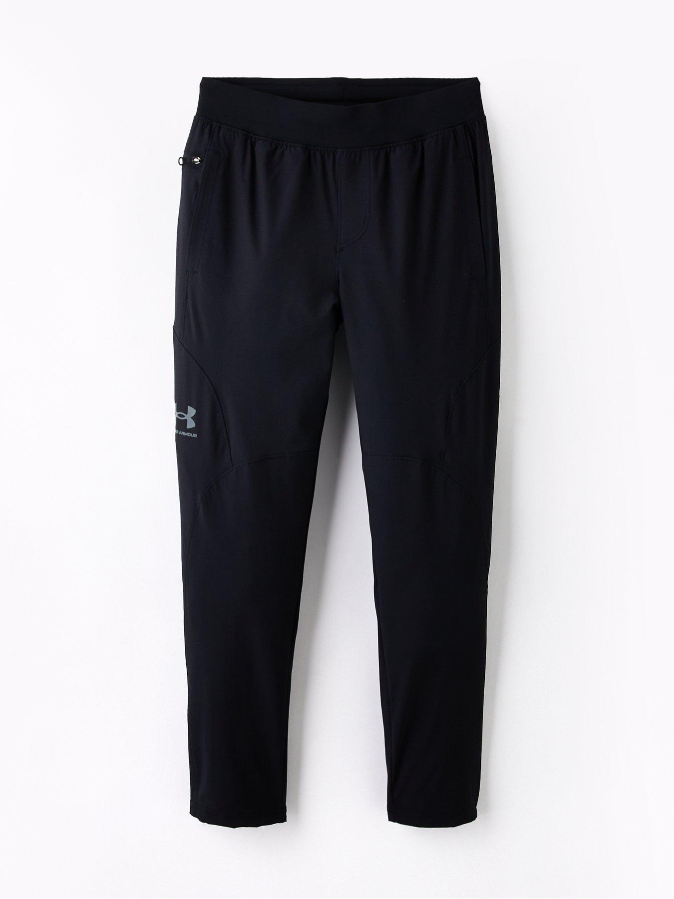  image of under-armour-junior-boys-unstoppable-tapered-pants-black