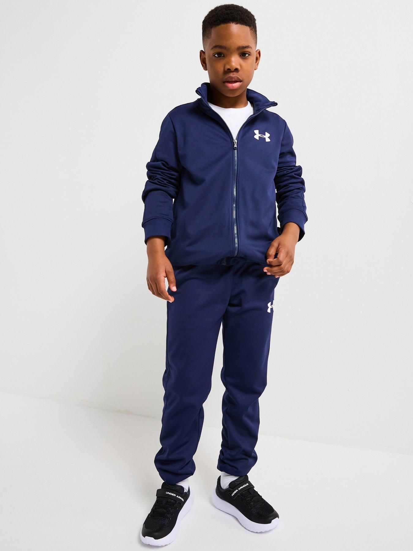 under-armour-junior-boys-rival-knit-tracksuit-navy