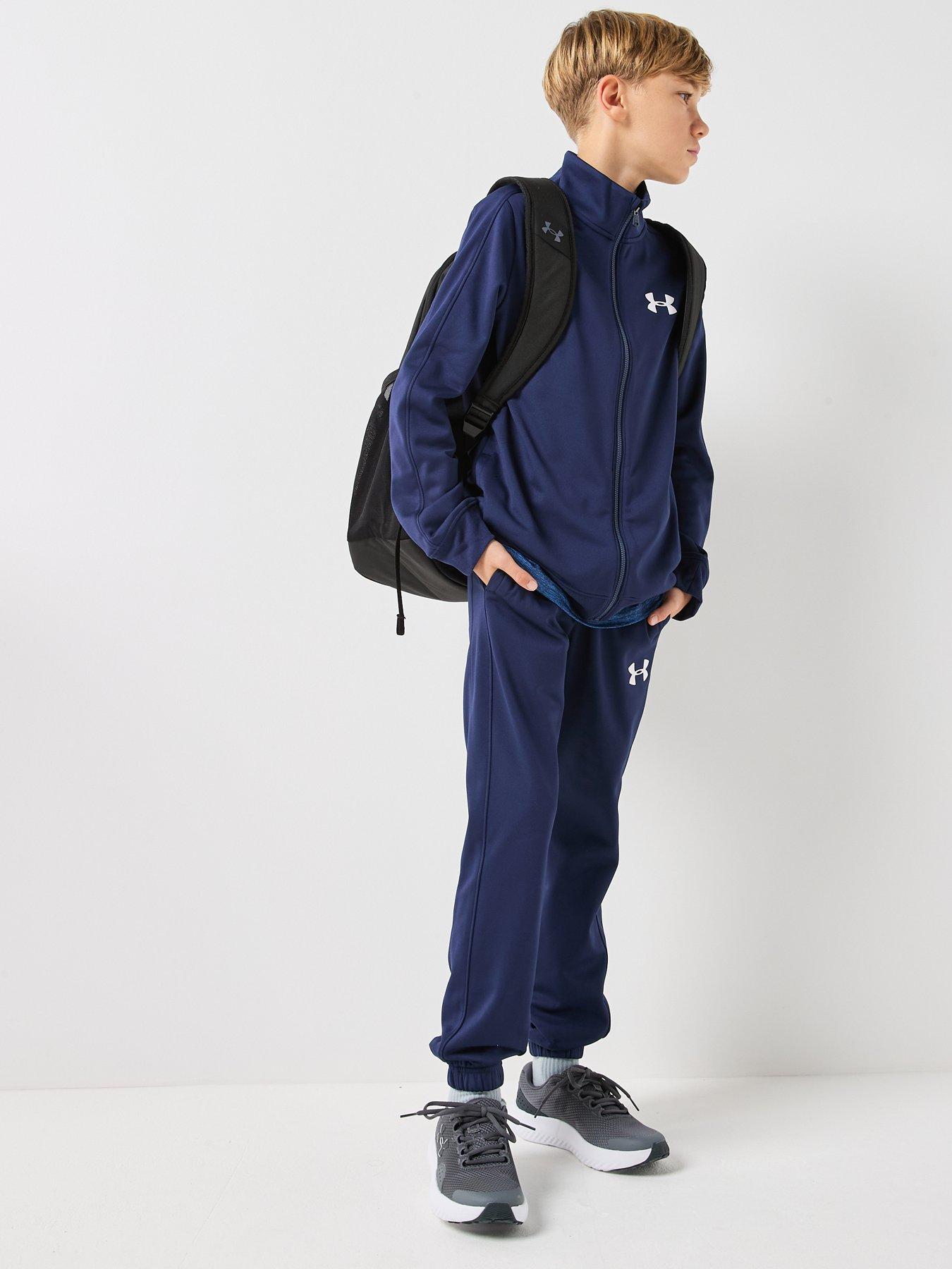 Image 3 of 6 of UNDER ARMOUR Junior Boys Rival 2-Piece Full-Zip Tracksuit Set - Navy