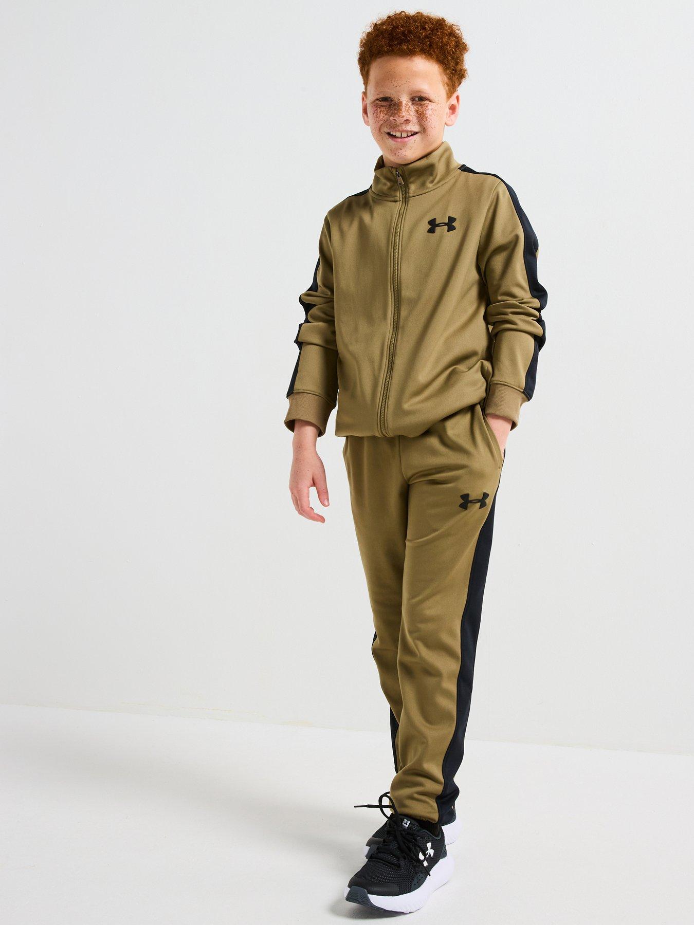 under-armour-junior-boys-rival-knit-tracksuit-green