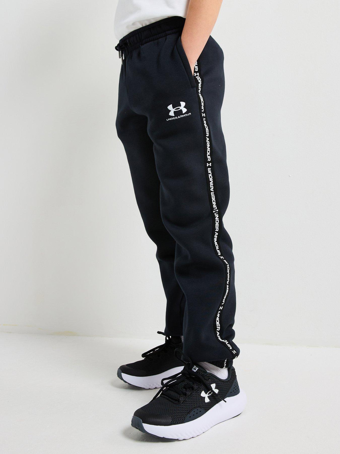 under-armour-junior-boys-icon-fleece-taping-joggers-black