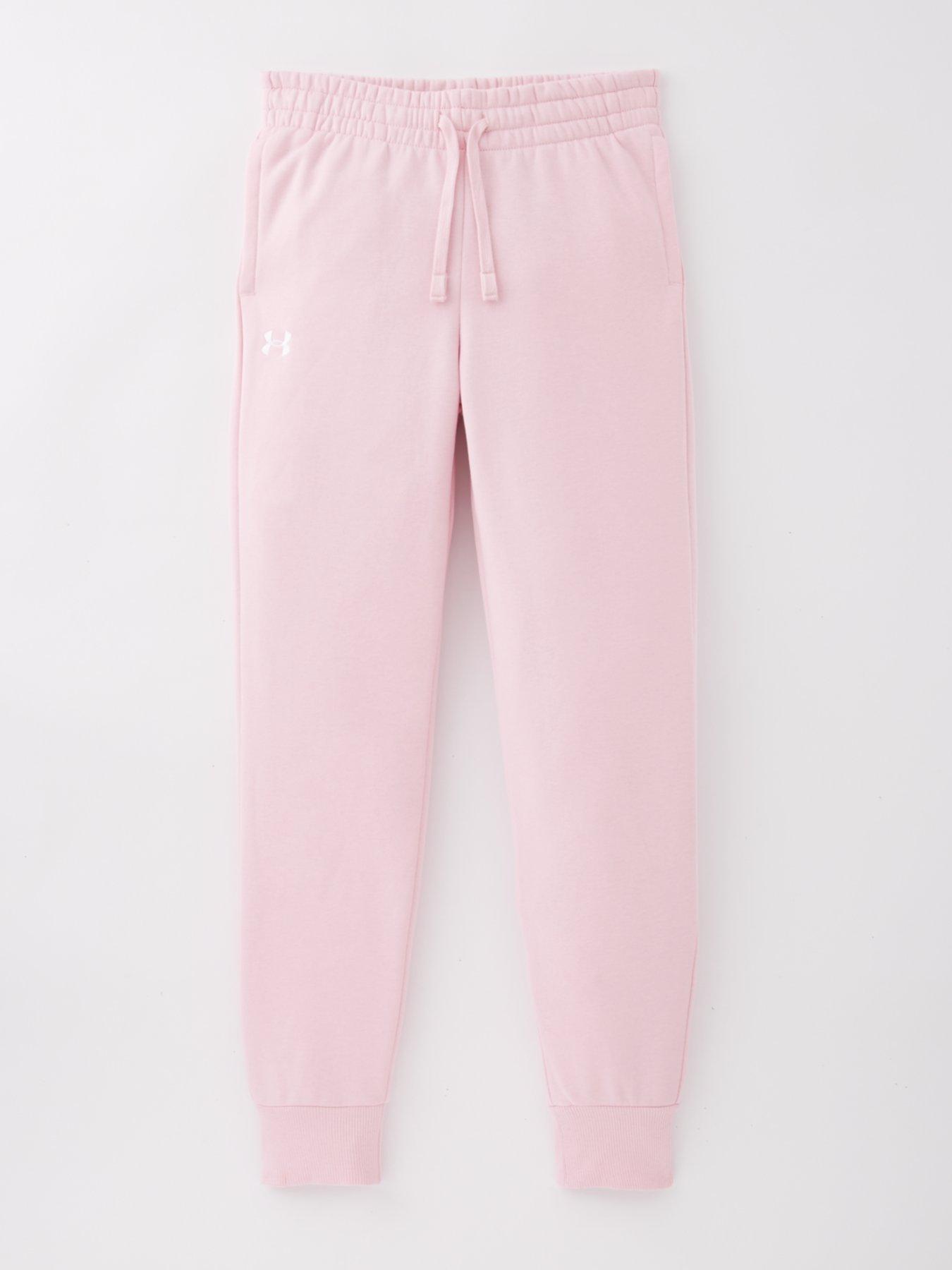 under-armour-junior-girls-rival-fleece-joggers-pink