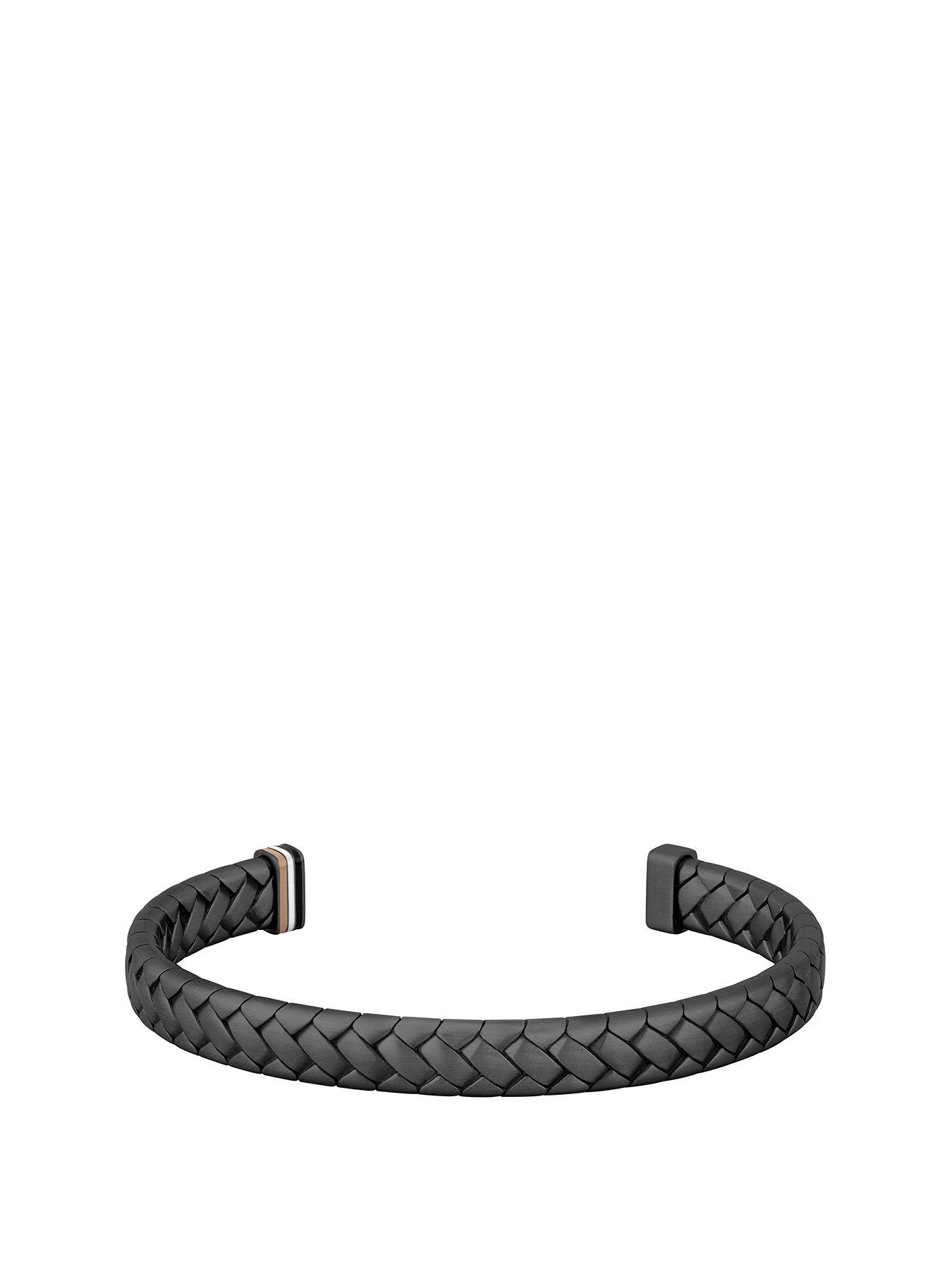 Image 1 of 6 of BOSS Tailored Men's Bracelet Black