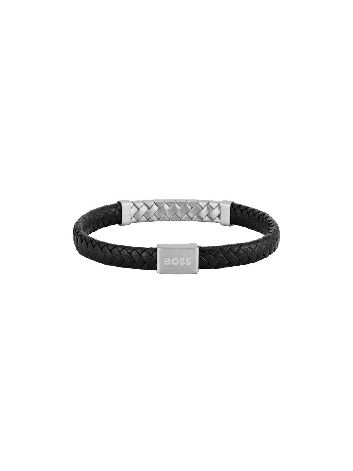  image of boss-tailored-mens-bracelet-silver
