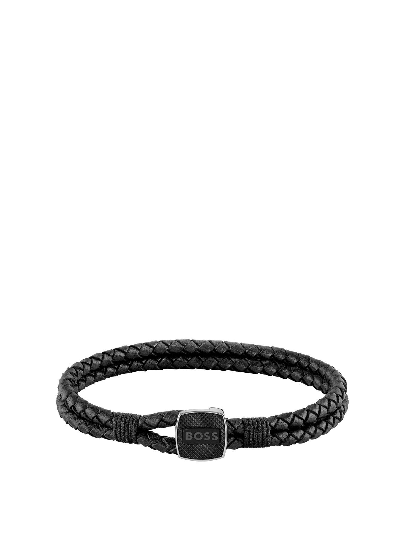  image of boss-seal-mens-bracelet-silver