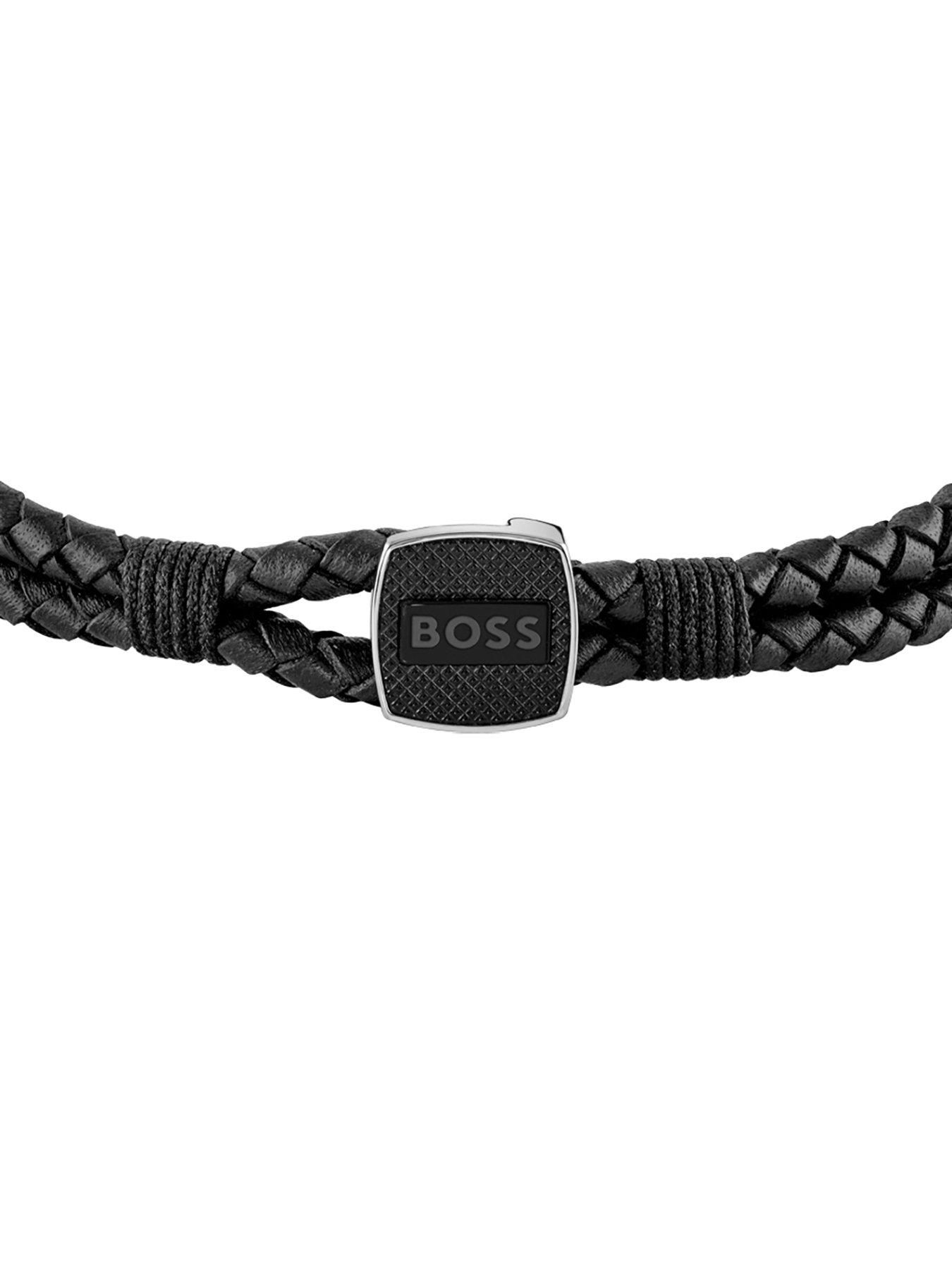  image of boss-seal-mens-bracelet-silver