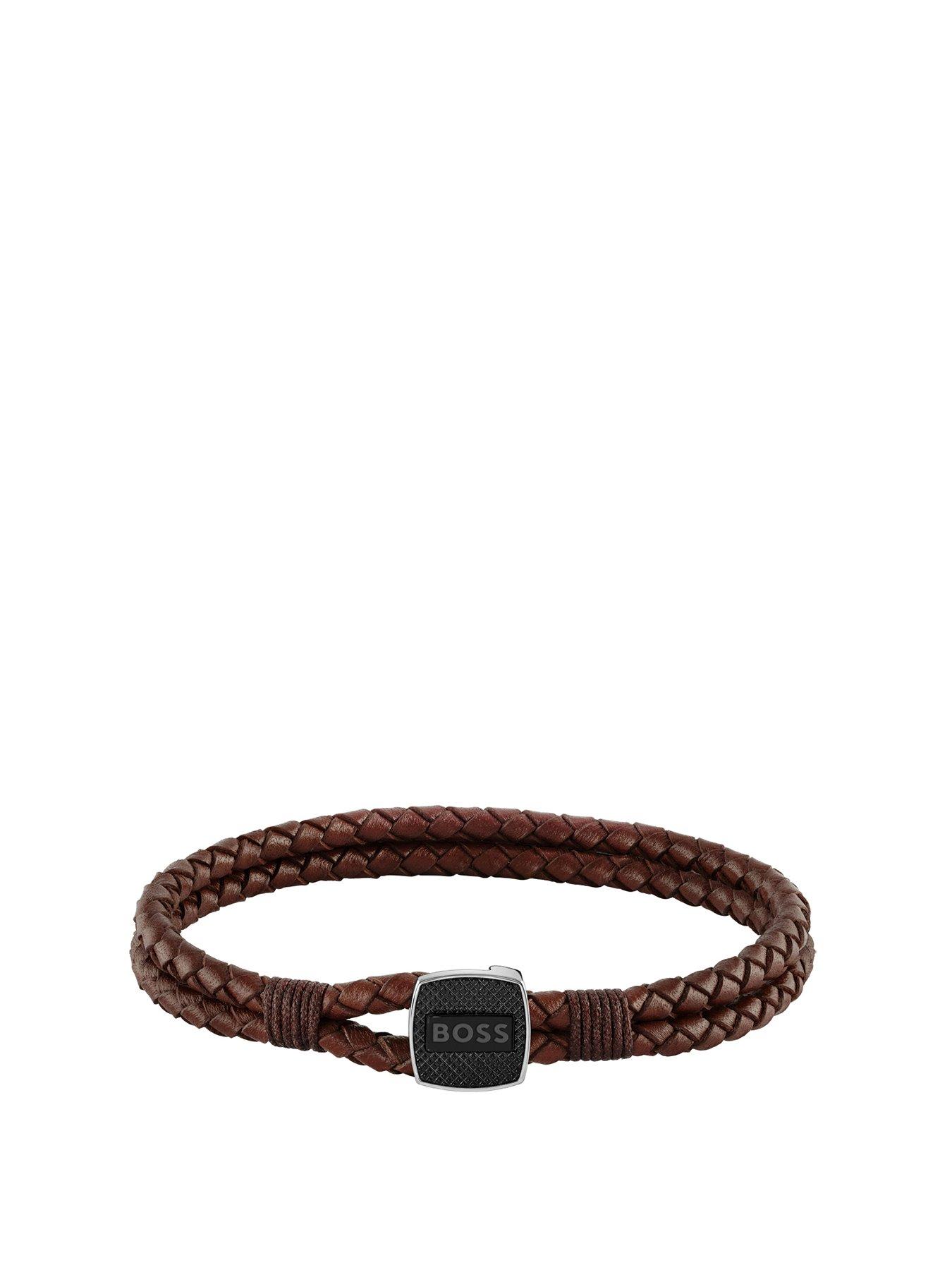 Image 1 of 3 of BOSS Seal Men's Bracelet Silver