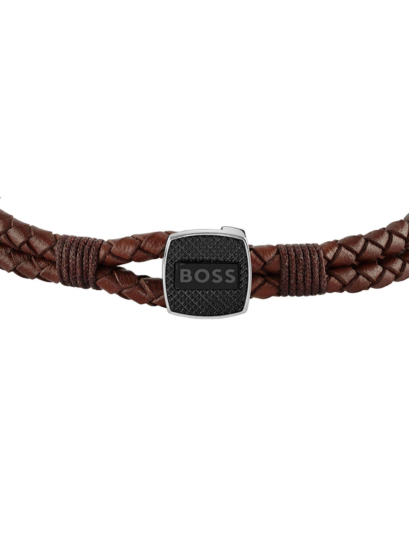 Image 2 of 3 of BOSS Seal Men's Bracelet Silver