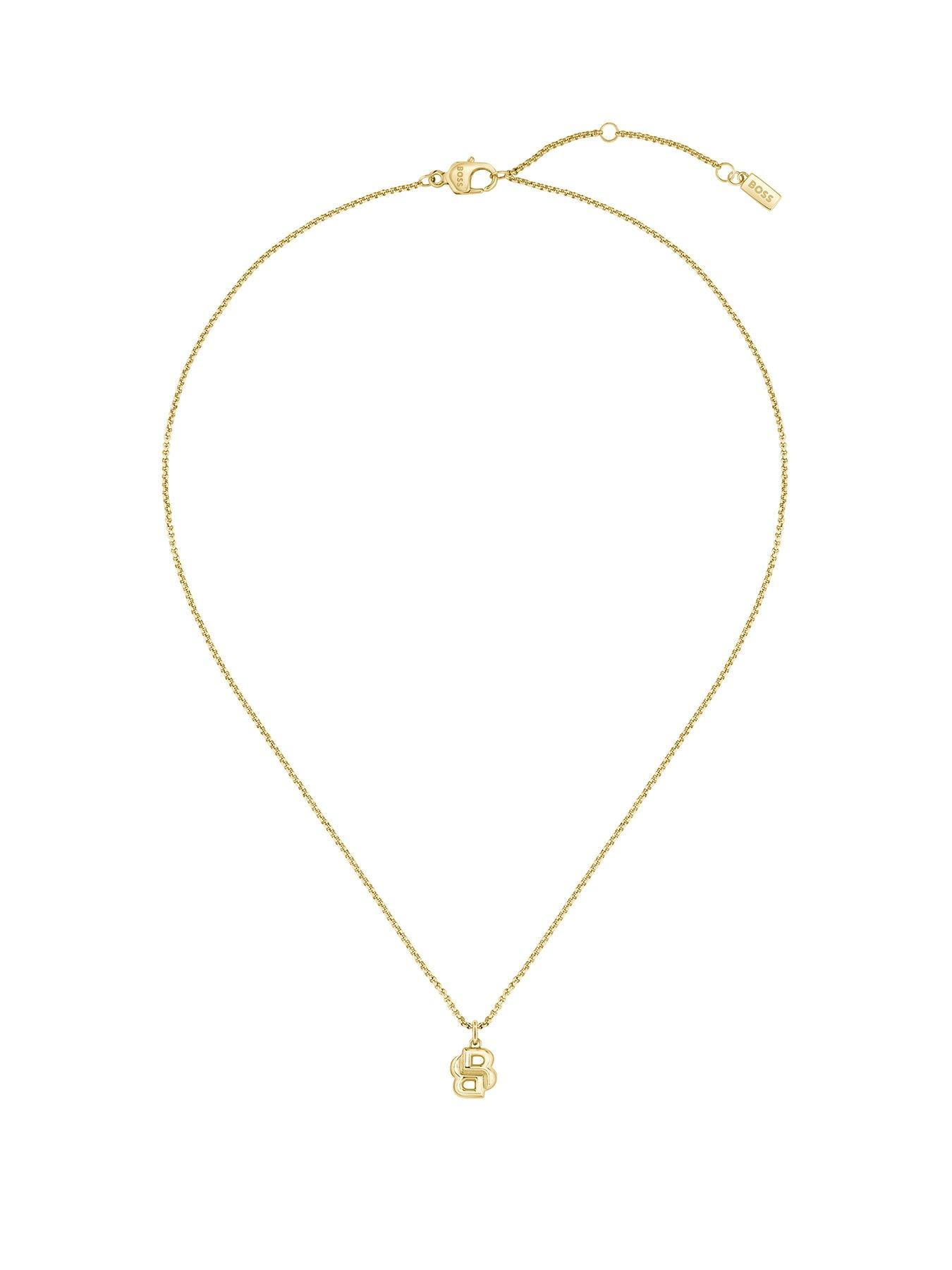 boss-double-b-petit-ladies-necklace-gold