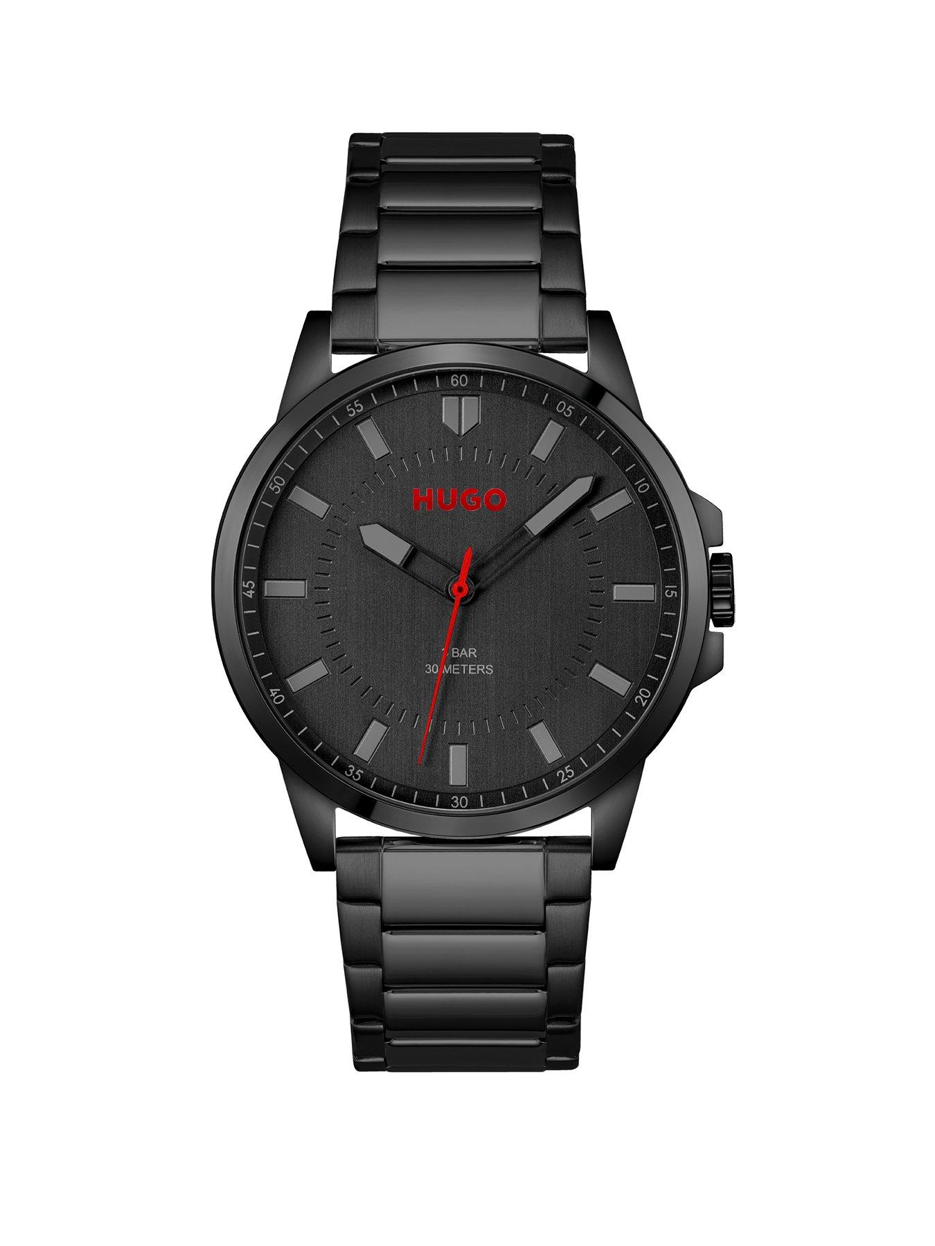 HUGO #First Men's Watch Black