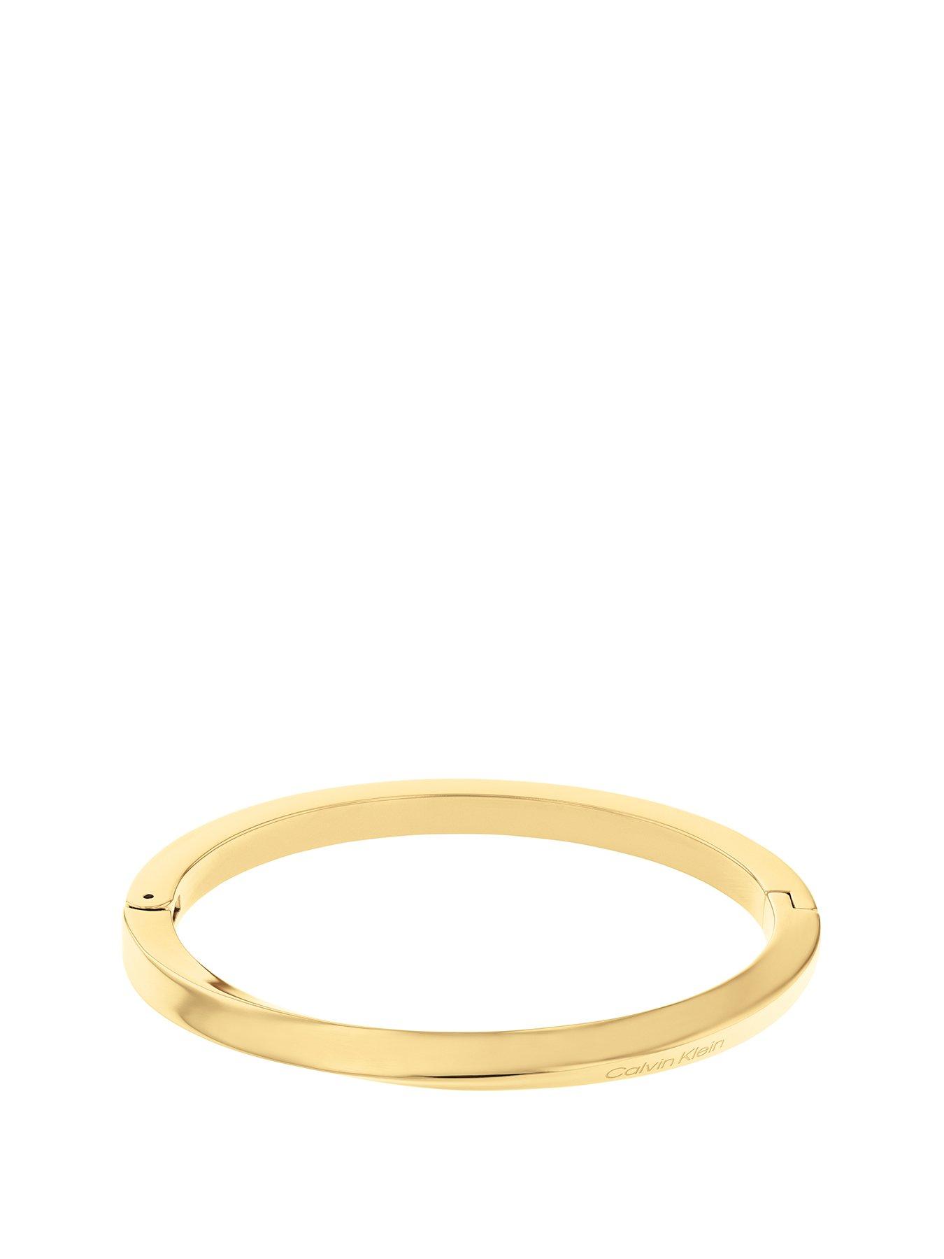 undefined Twisted Ring Ladies Bracelet Gold