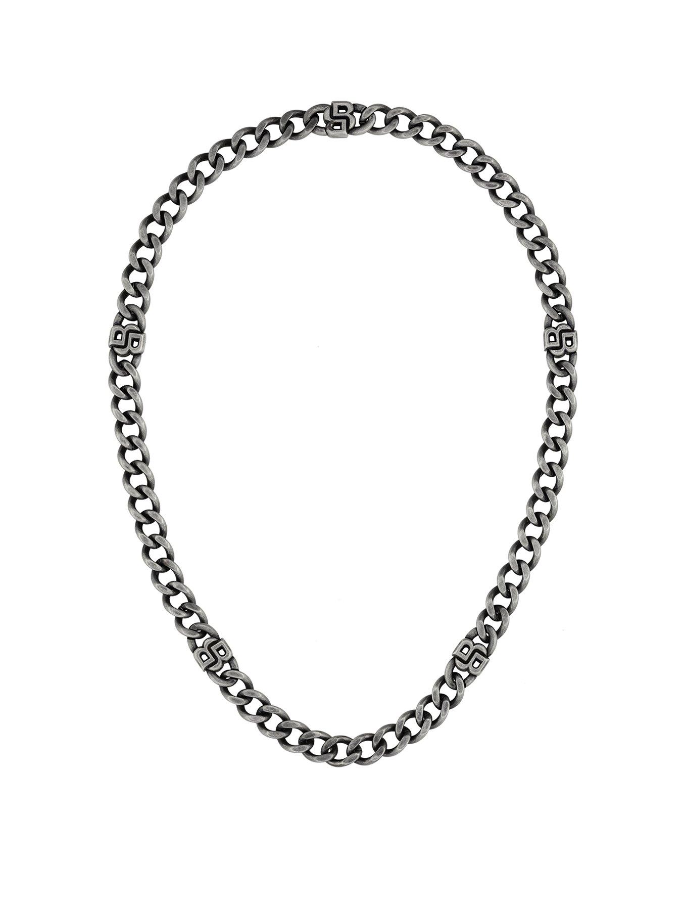  image of boss-double-b-absolute-mens-necklace-black