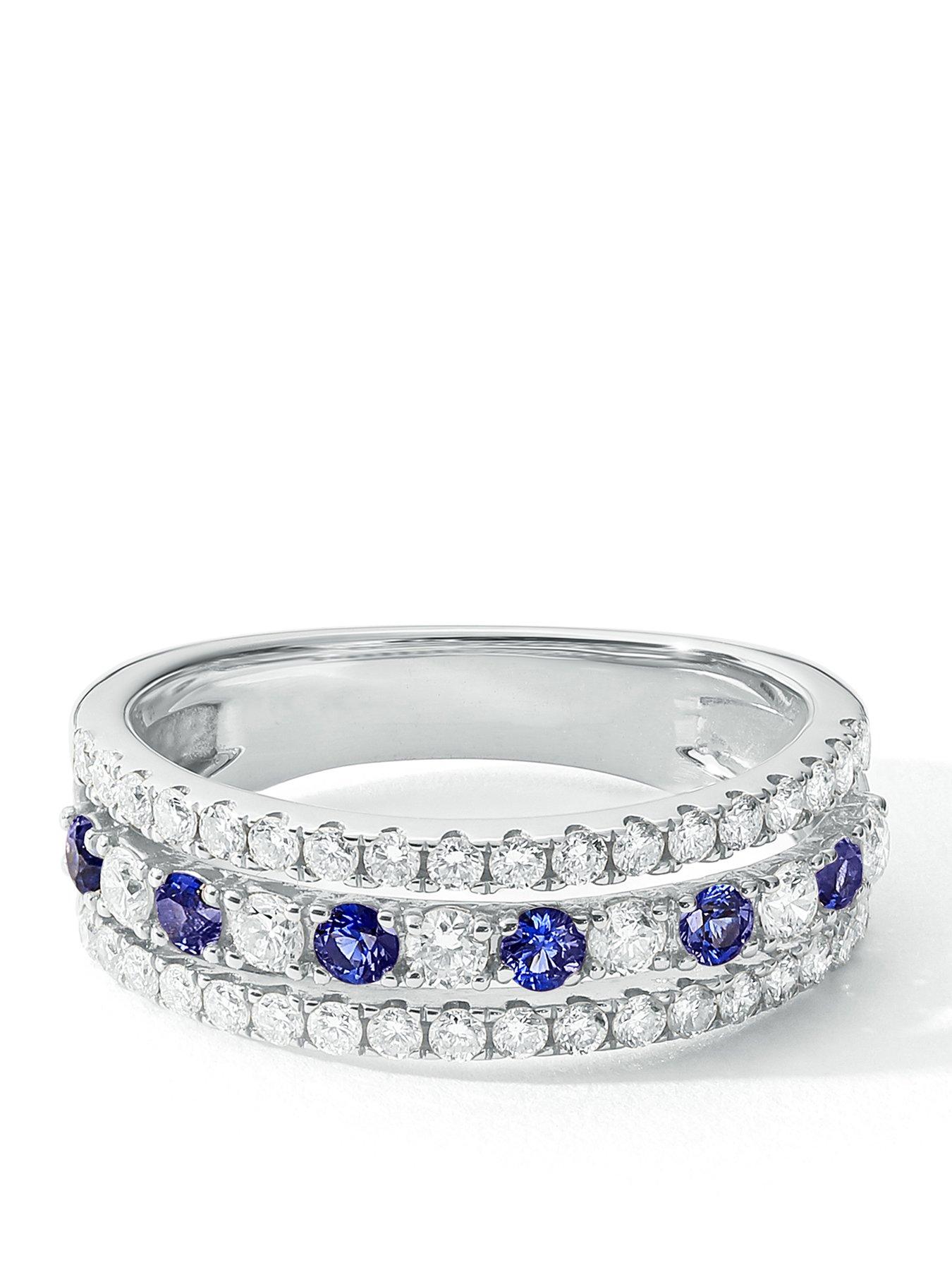 created-brilliance-colette-9ct-white-gold-074ct-tw-lab-grown-diamonds-and-created-sapphire-band-ring
