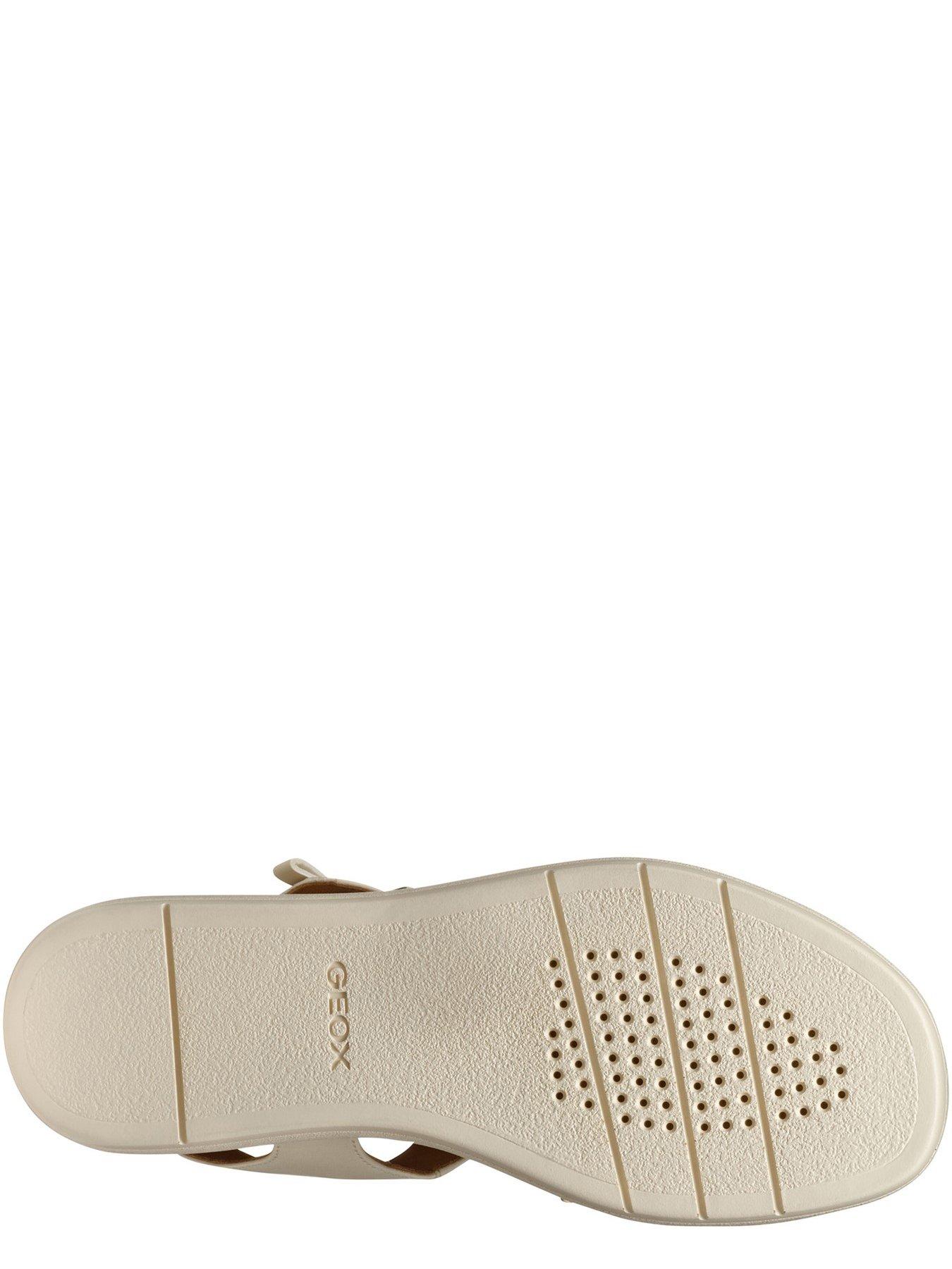  image of geox-camalei-studded-flatform-sandals-cream