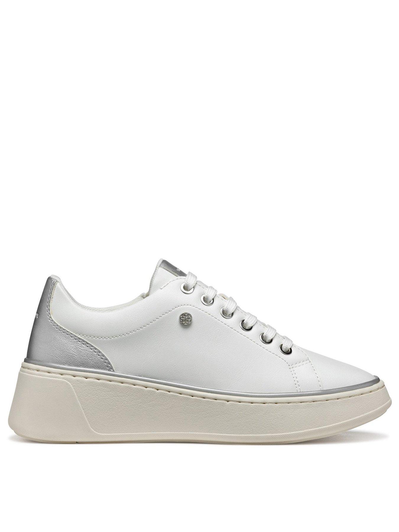 Geox Sunnetty Flatform Trainer - White