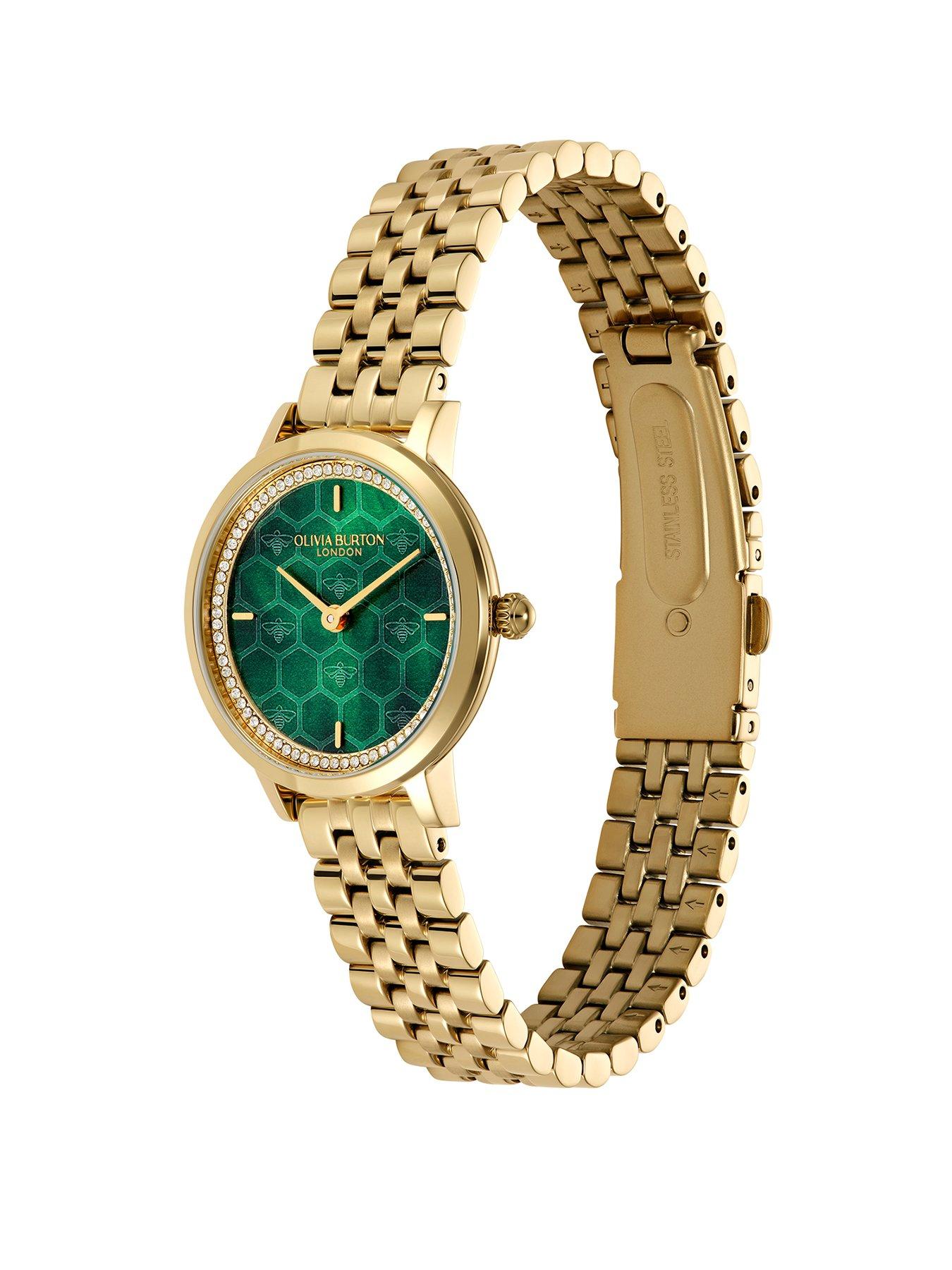 Image 2 of 7 of Olivia Burton Ultra Slim Honeycomb Ladies watch Gold