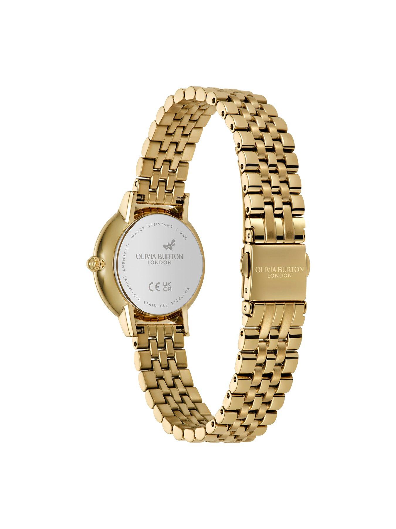 Image 5 of 7 of Olivia Burton Ultra Slim Honeycomb Ladies watch Gold