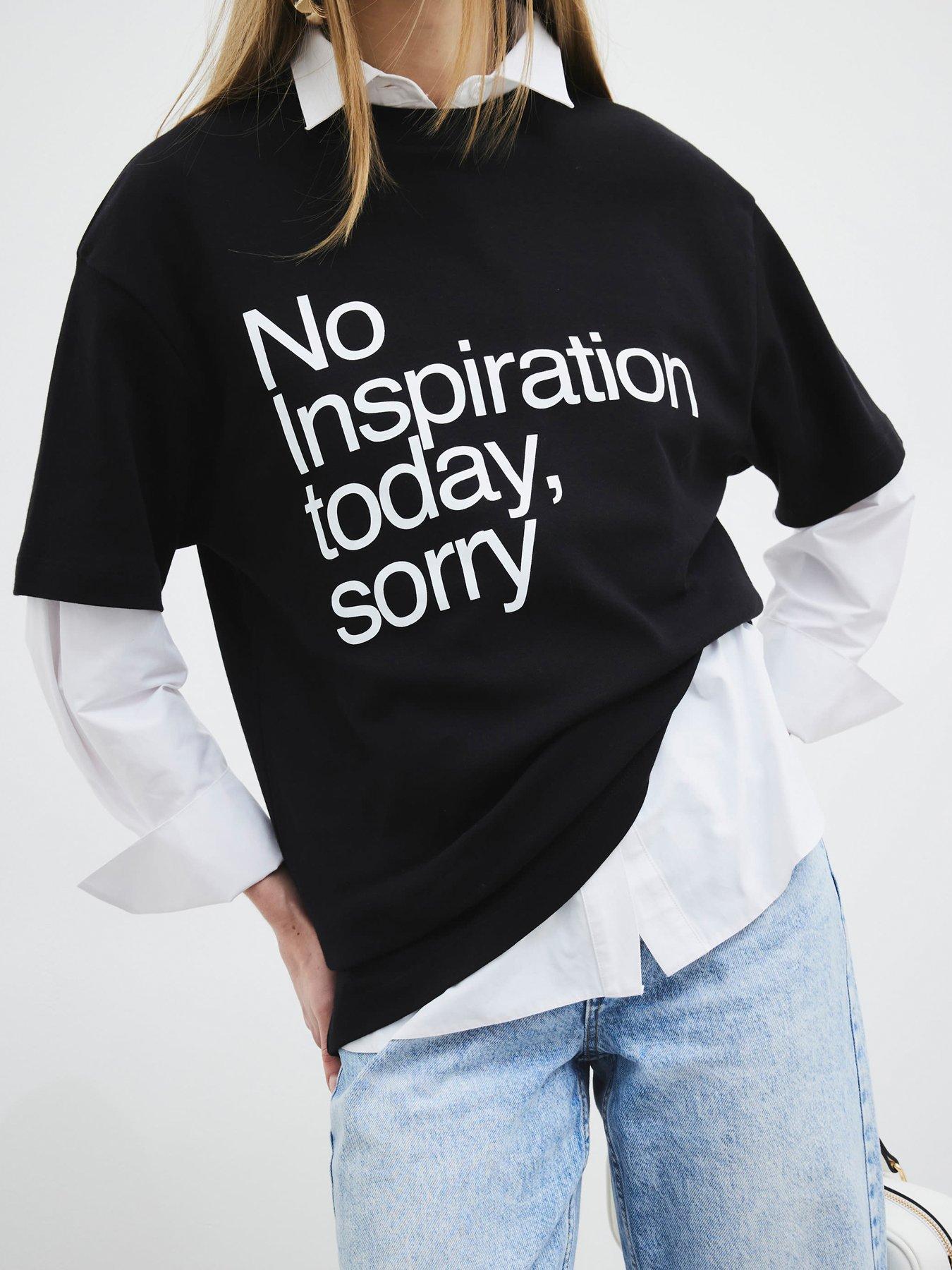 Image 2 of 6 of River Island Graphic T-Shirt - Black
