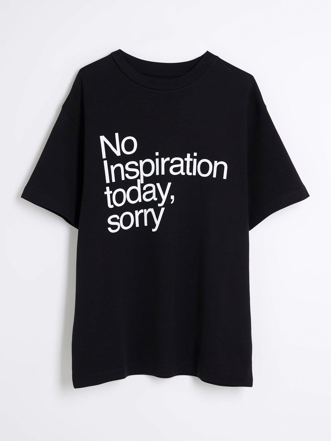 Image 6 of 6 of River Island Graphic T-Shirt - Black