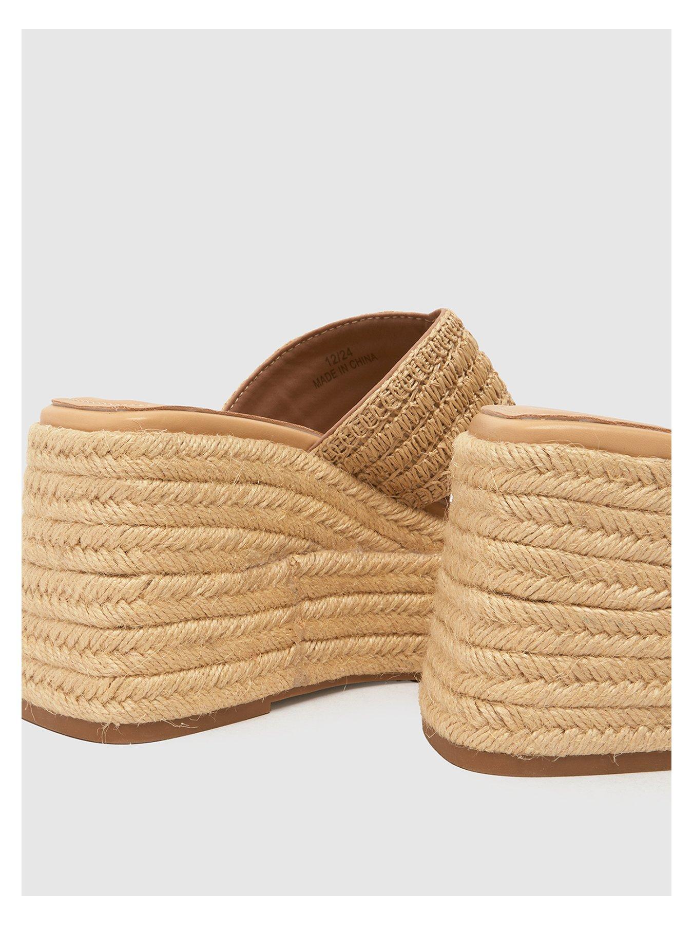 SCHUH Valetta Espadrille Wedges Natural Littlewoods