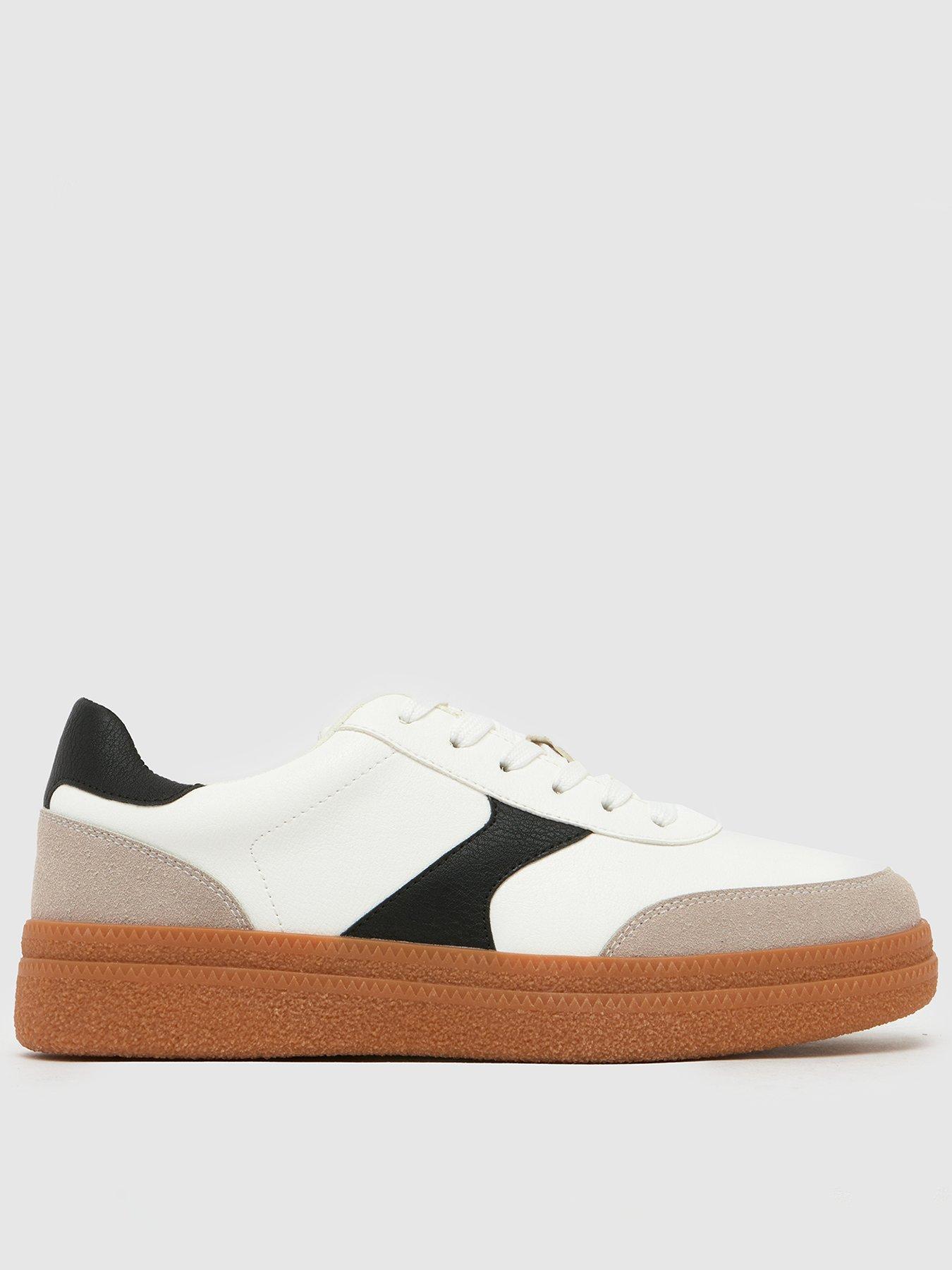  image of schuh-malani-gum-sole-trainers-off-white