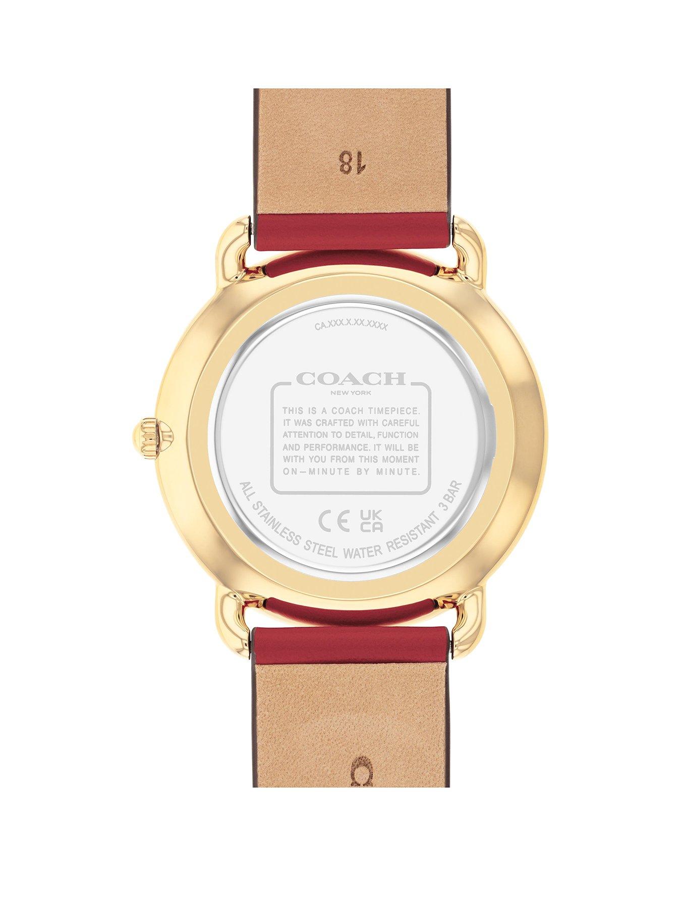 image of coach-elliot-ladies-watch-red