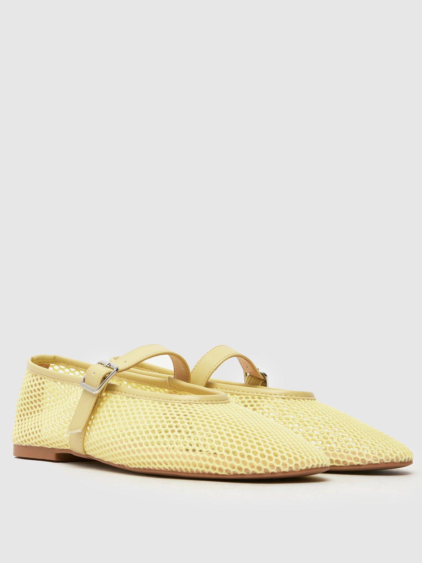  image of schuh-larra-mesh-ballerina-yellow