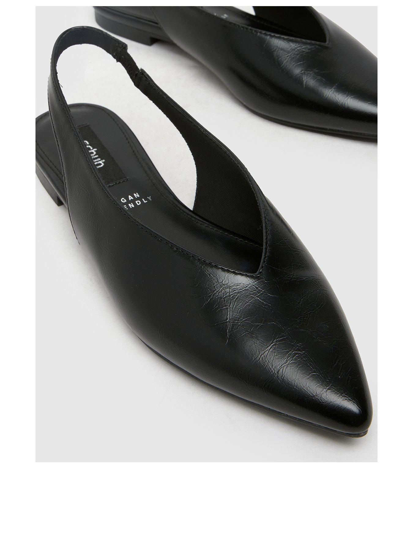  image of schuh-lace-slingbacks-black