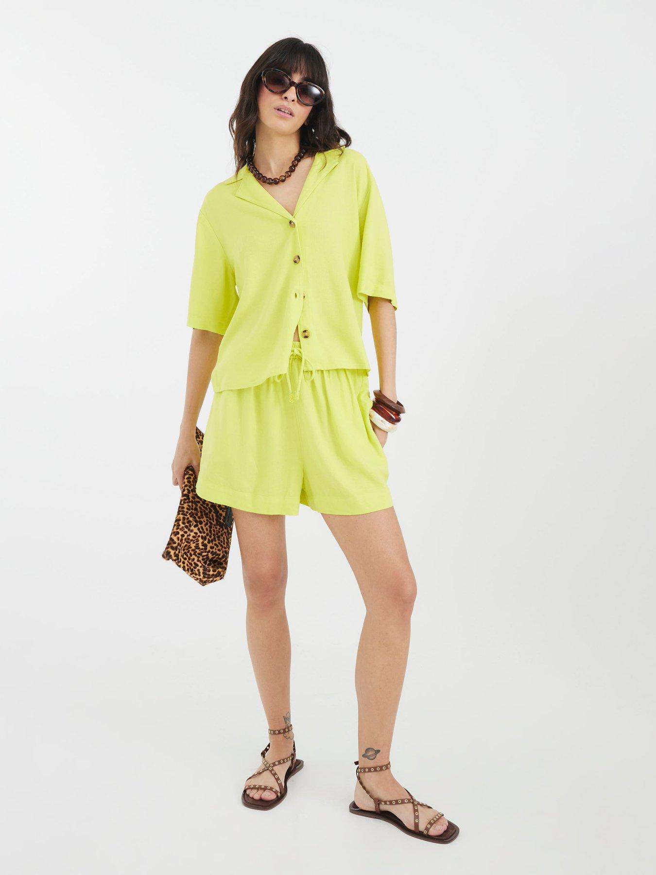 undefined Linen Short - Yellow