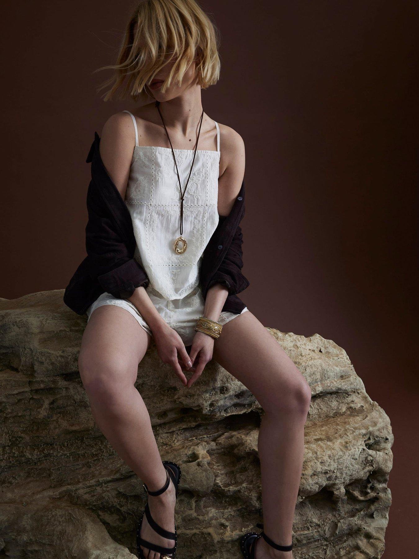  image of river-island-hankerchief-cami-cream