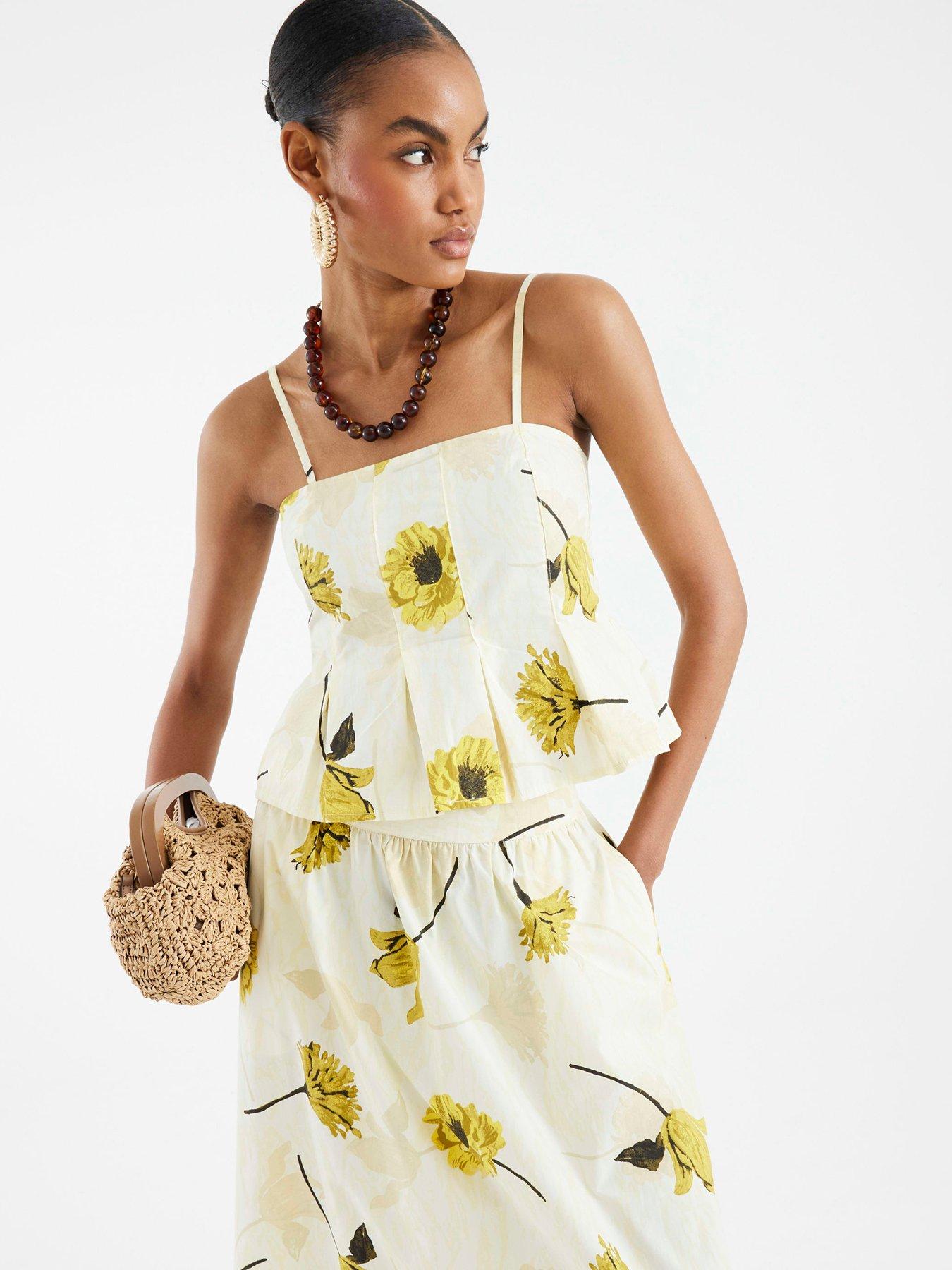 undefined Cami Top - Yellow