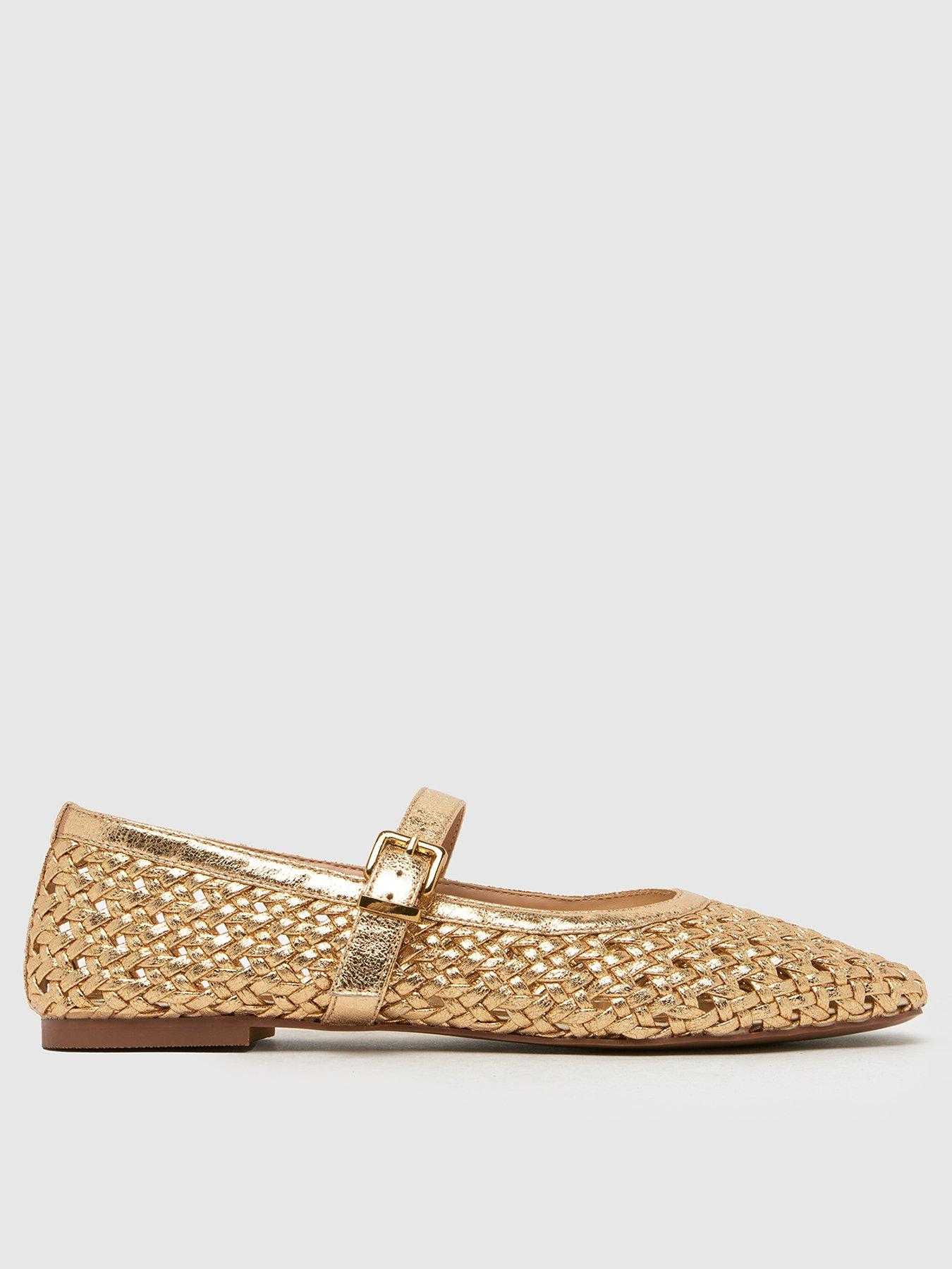 schuh-lexie-woven-ballet-flats-gold