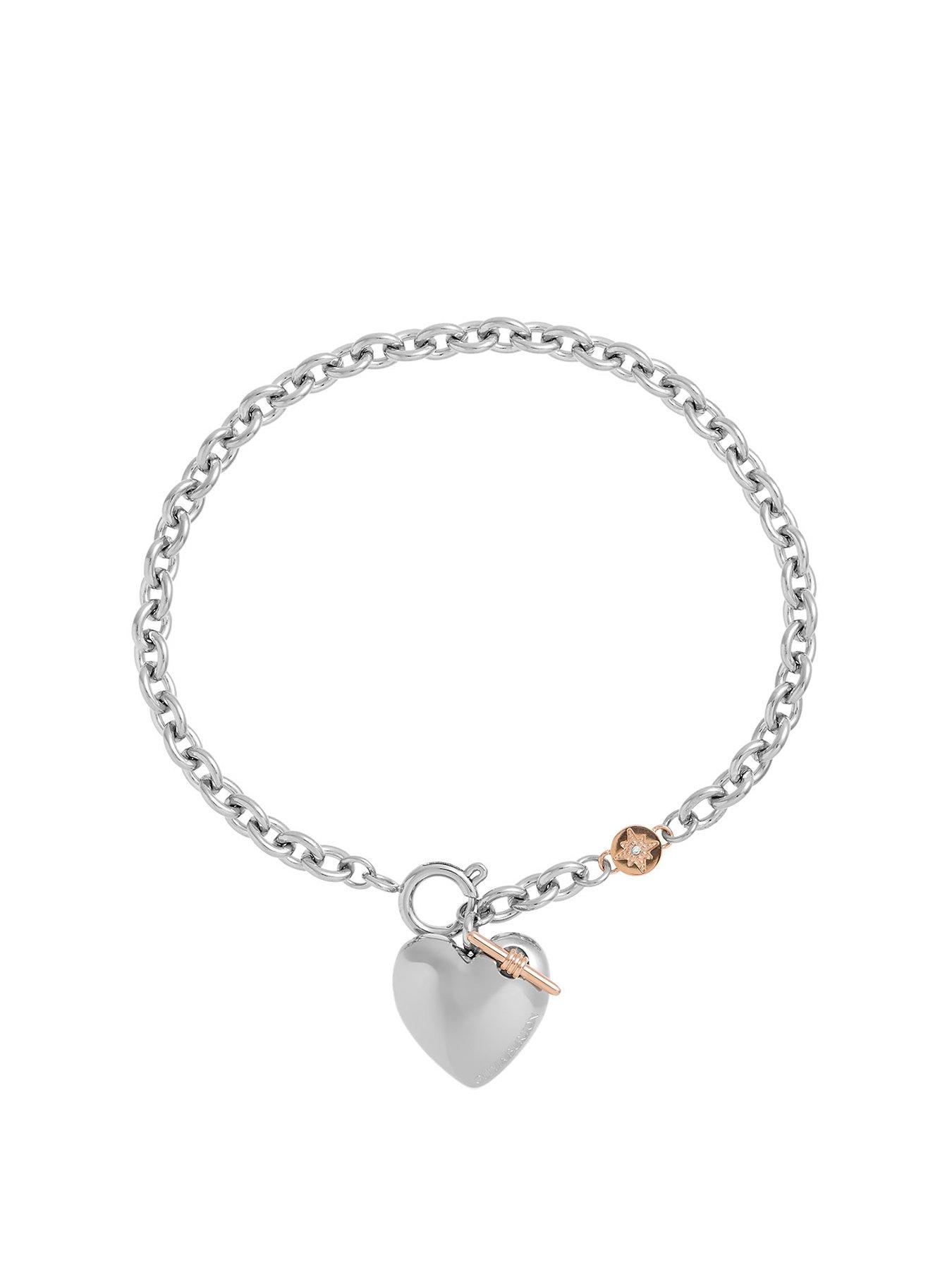Image 1 of 5 of Olivia Burton Knot Heart Ladies Bracelet Silver