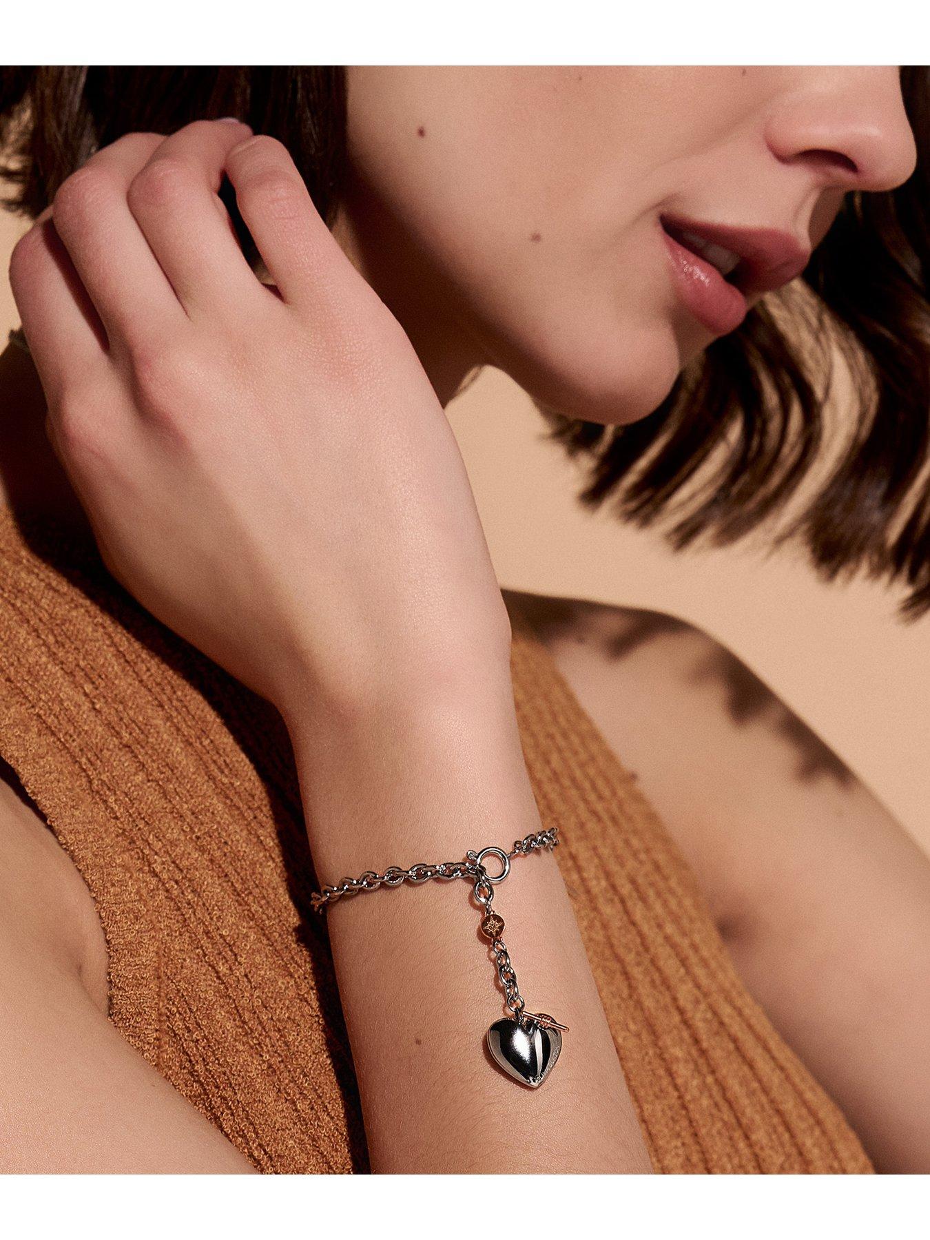 Image 3 of 5 of Olivia Burton Knot Heart Ladies Bracelet Silver