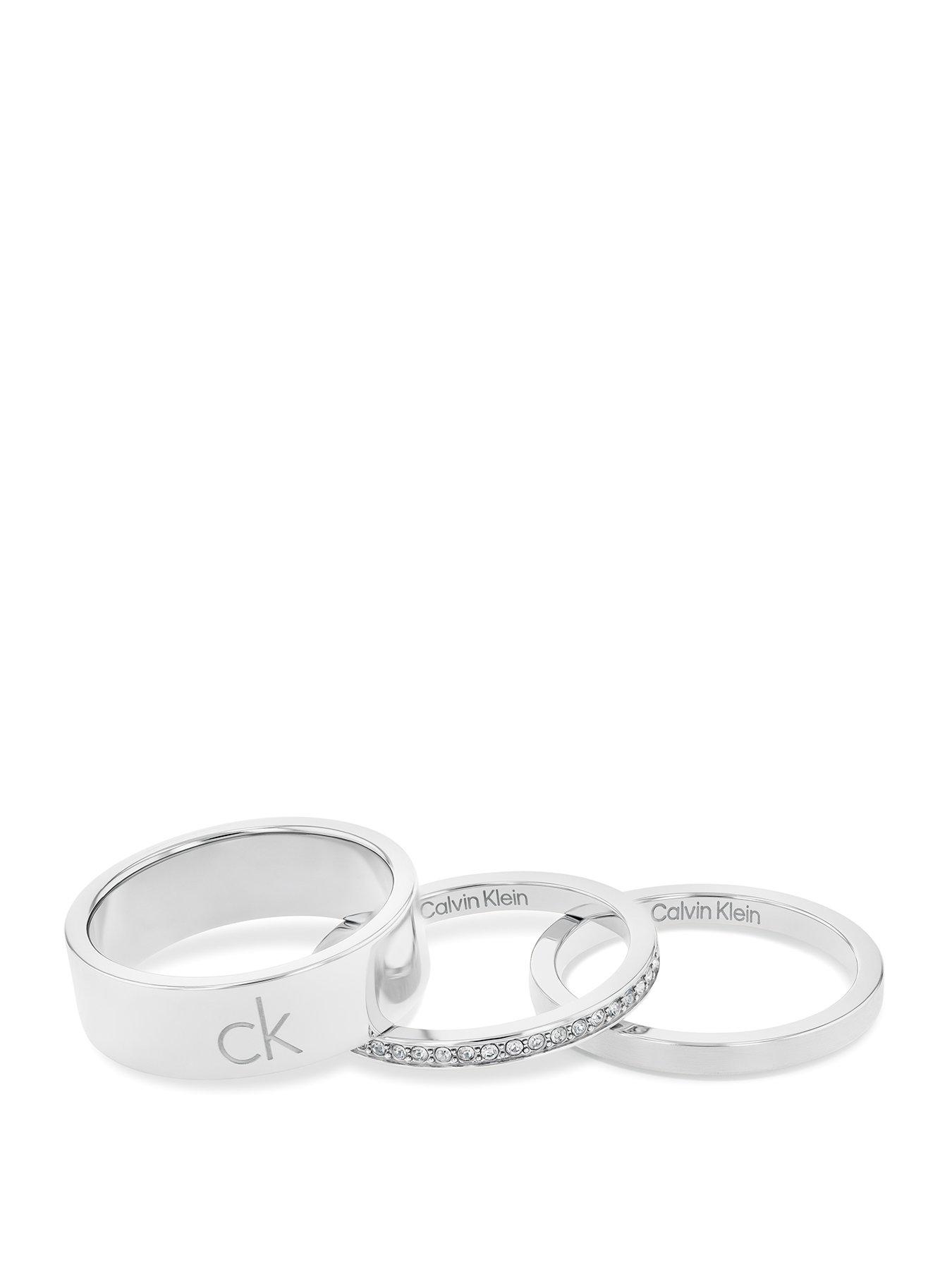 Calvin Klein CK Trio Ladies Ring SILVER
