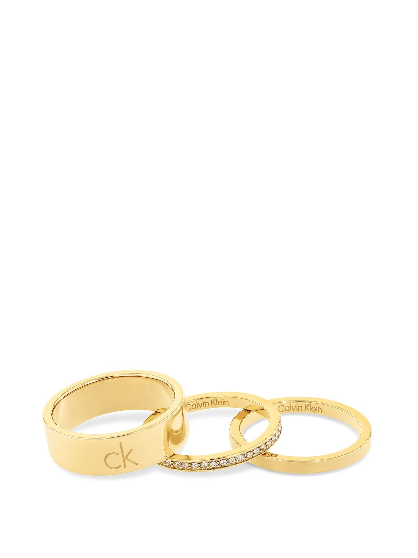 calvin-klein-ck-trio-ladies-ring-gold